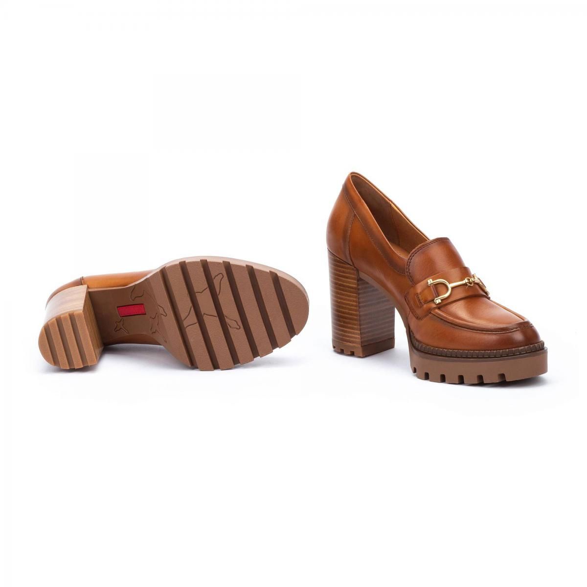 피콜리노스 청키힐 메탈장식 로퍼 펌프스 CERVERA W1J-3887 BRANDY - 상세 이미지 5
