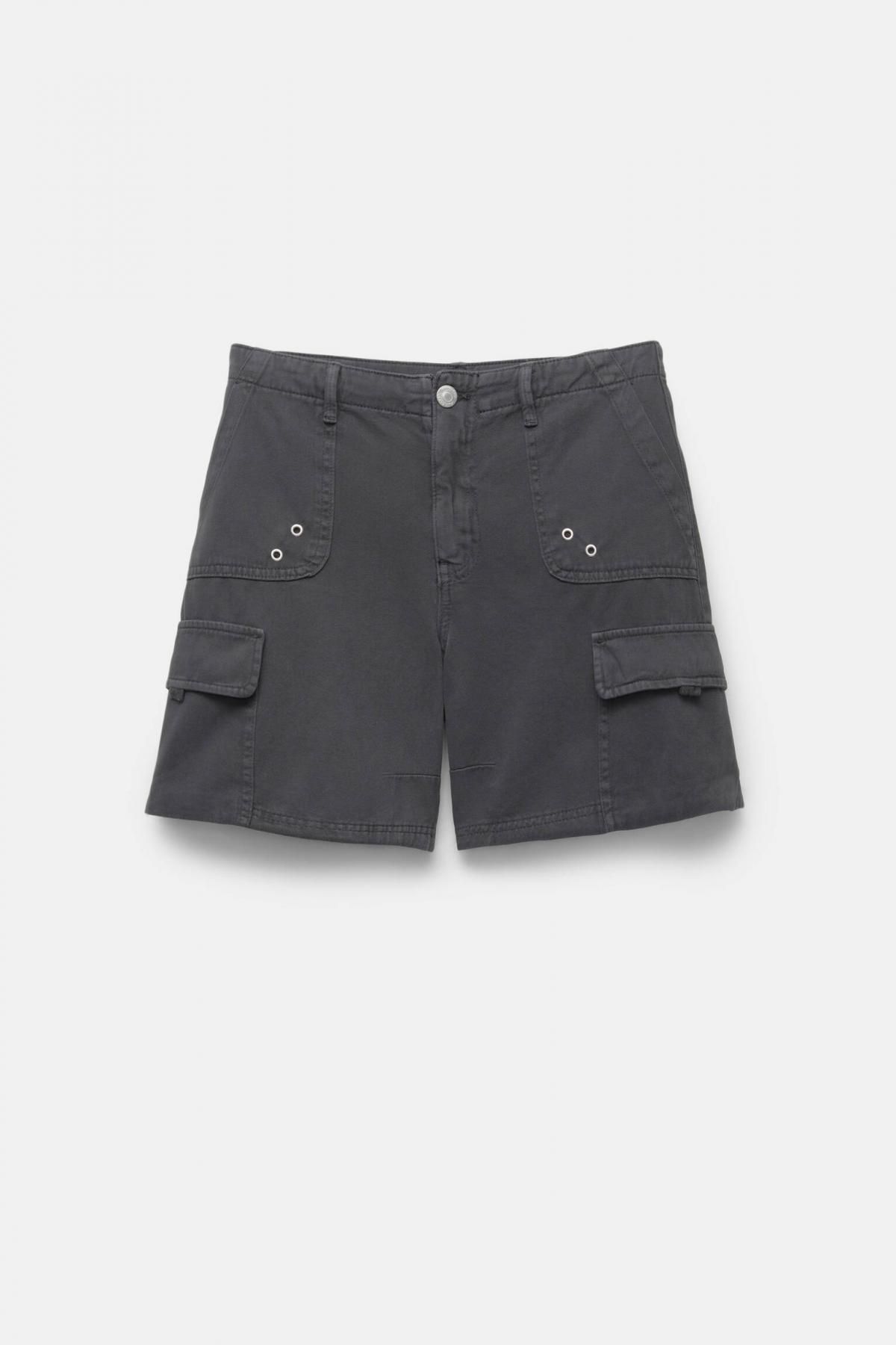 풀앤베어 테크니컬 카고 버뮤다 반바지 7696/335 BLACK - 상품 이미지