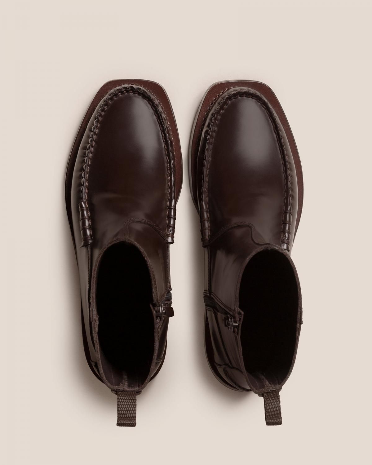 헤레우 안드레우 지퍼 앵클부츠 9036331057484 DARK BROWN - 상세 이미지 3