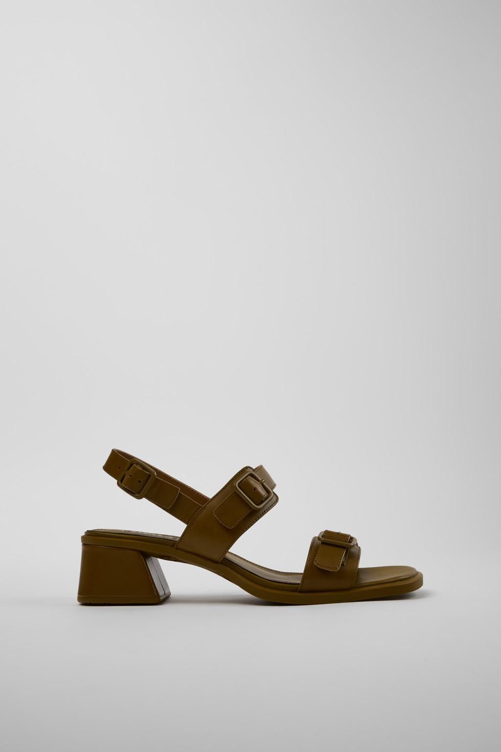 캠퍼 페미닌 소프트 스트랩 로우힐 샌들 Kora Sandal K201739-003 GREEN - 메인 이미지