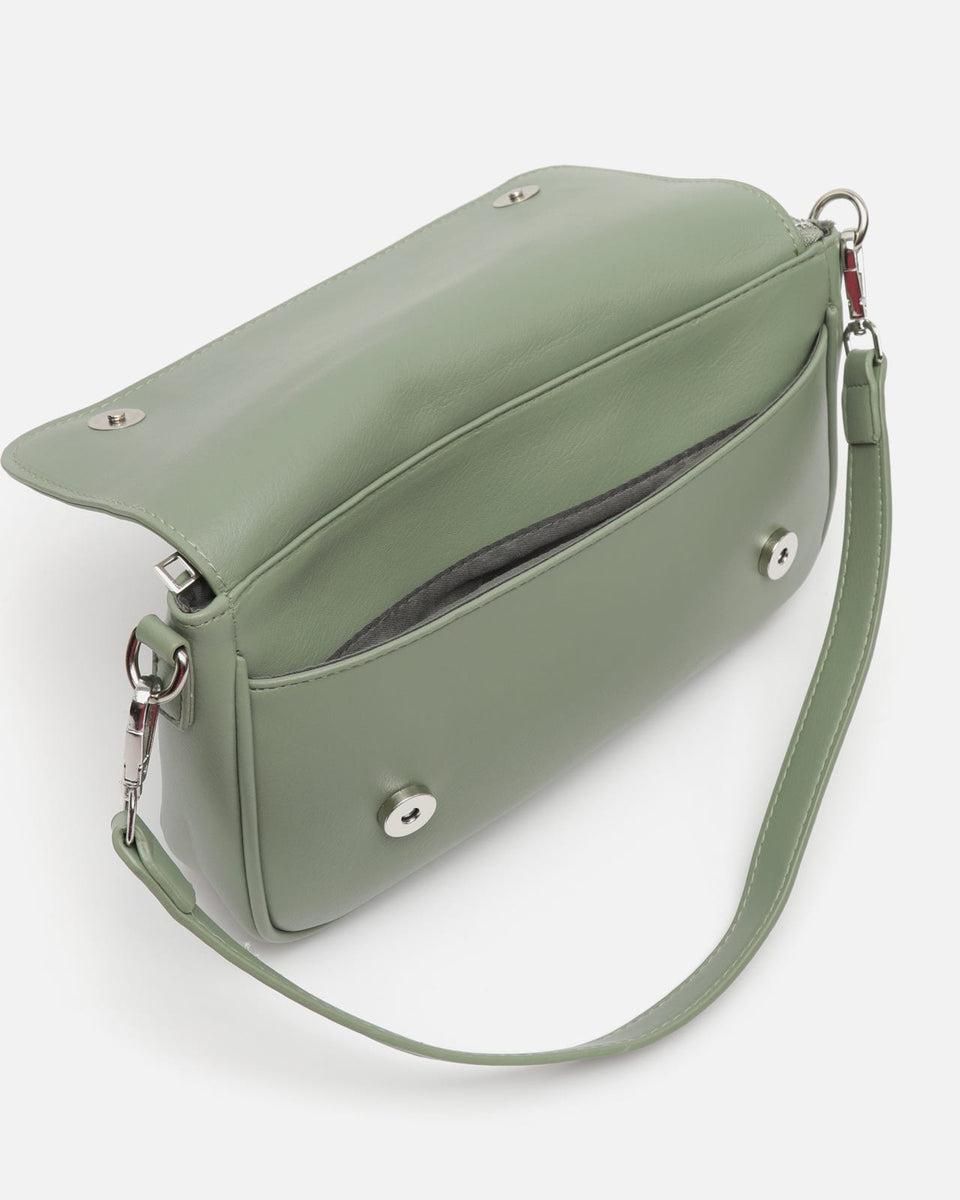 미사코 베이직 미니멀 숄더백 탈부착 스트랩 Arlen-4700446576010 GREEN - 상세 이미지 5