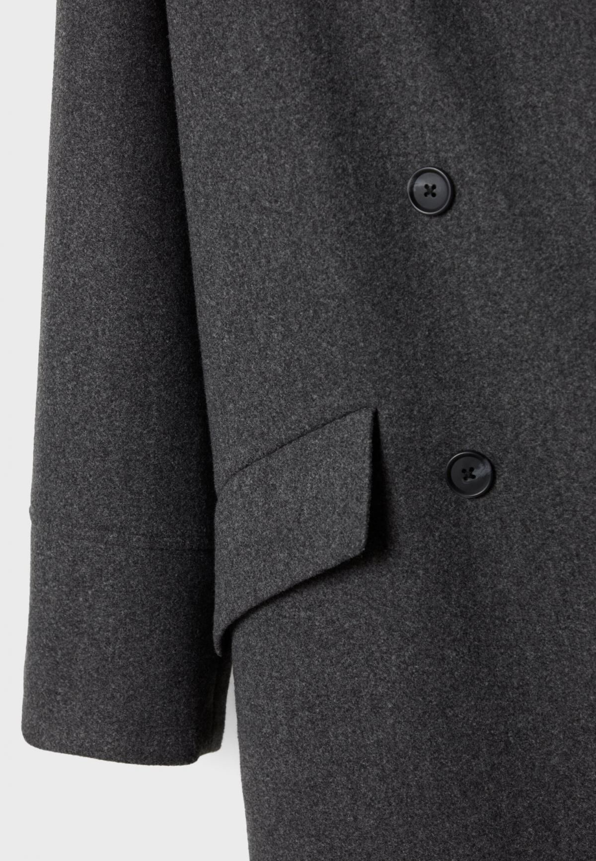 스트라디바리우스 오버사이즈 소프트터치 더블 코트 5814/922 DARK GREY - 상세 이미지 3
