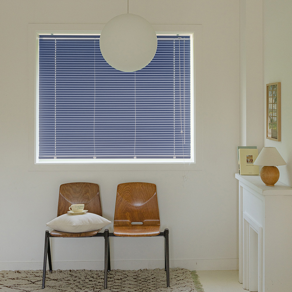 바자르 25mm 알루미늄 맞춤제작 블라인드 거실 베란다 창문 우측 36x20