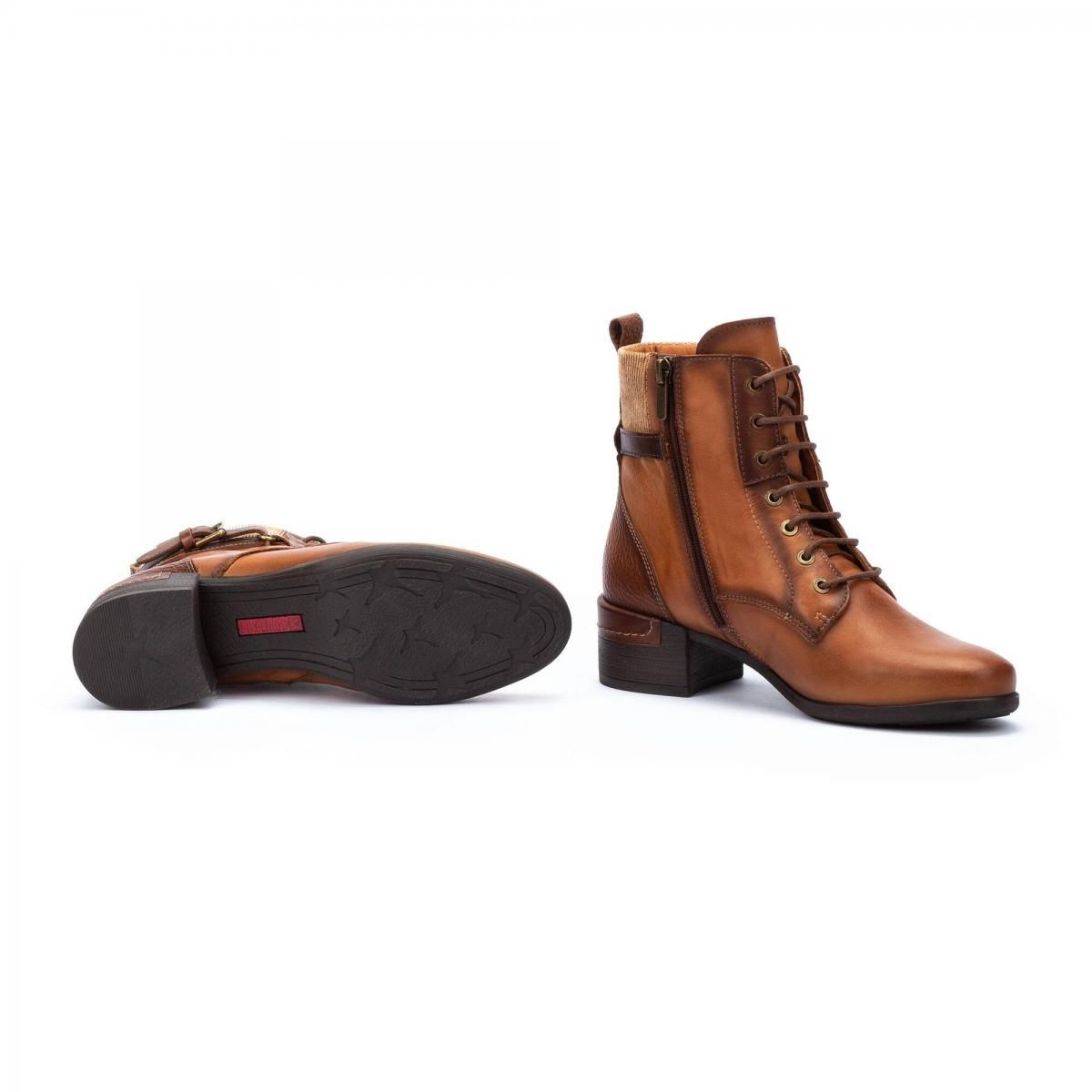 피콜리노스 오리지널 레이스업 버클 앵클부츠 MALAGA W6W-8953C1 BRANDY - 상세 이미지 5