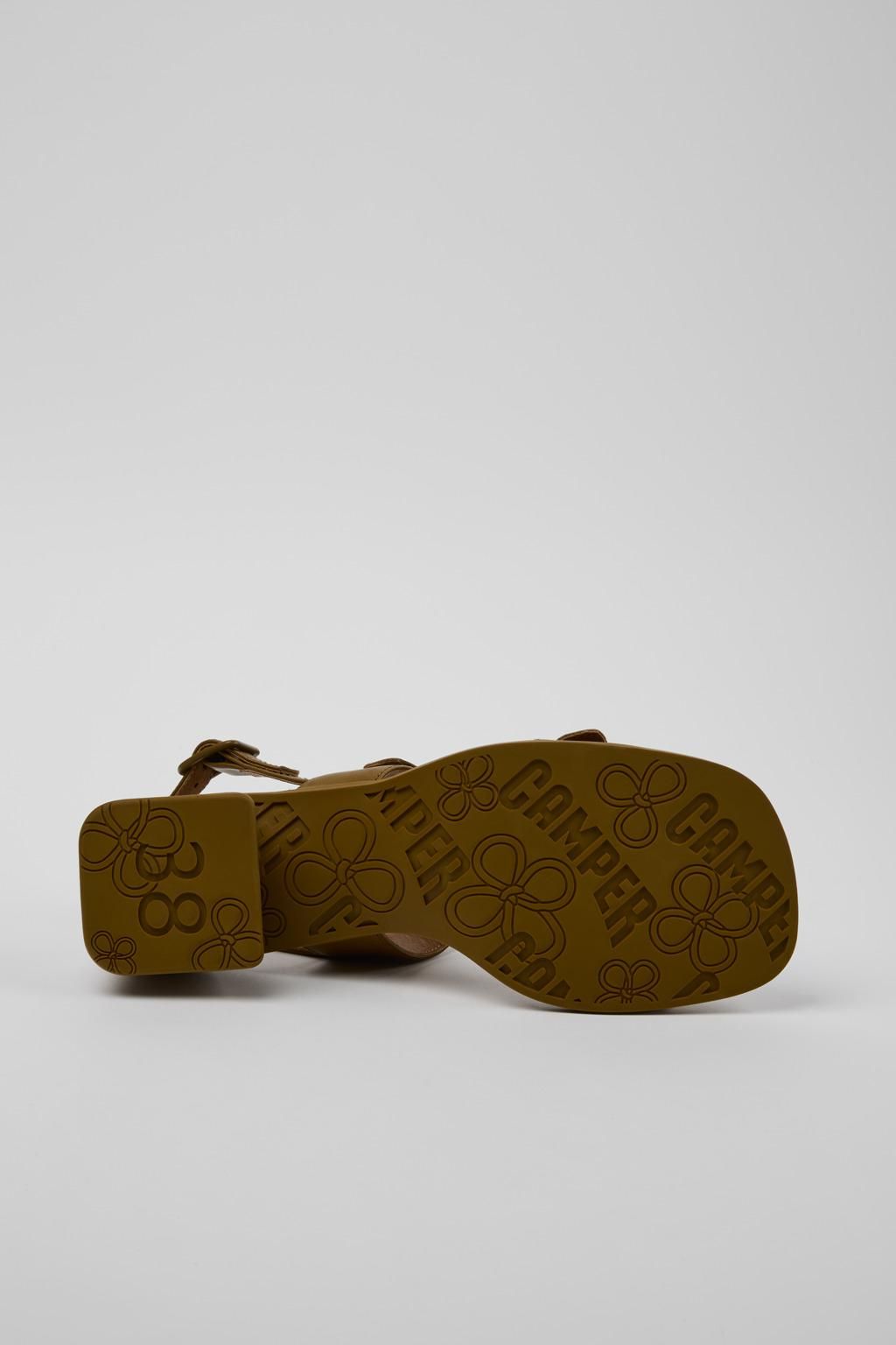 캠퍼 페미닌 소프트 스트랩 로우힐 샌들 Kora Sandal K201739-003 GREEN - 상세 이미지 5