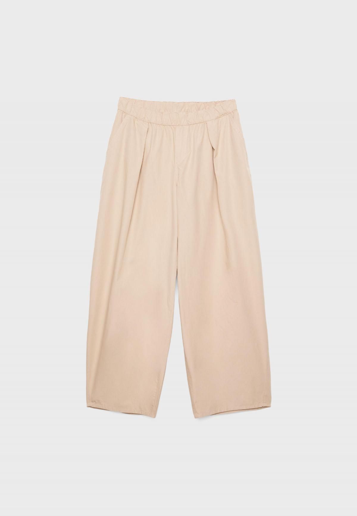 스트라디바리우스 경량 코튼 배럴 와이드 팬츠 8261/110 STONE - 상세 이미지 2
