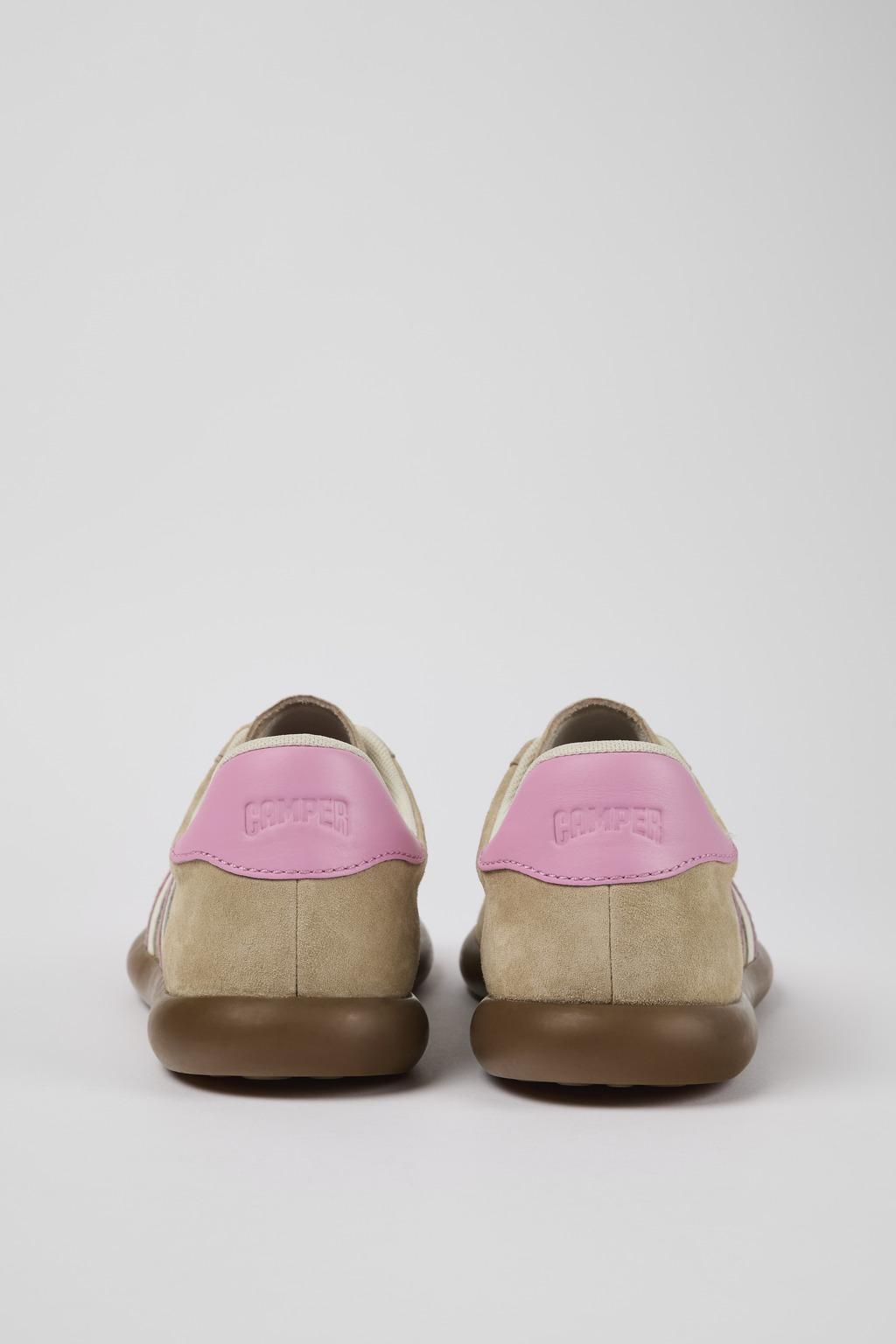 캠퍼 친환경 베이지 핑크 레더 스니커즈 Pelotas Soller K201608-003 BEIGE - 상세 이미지 3