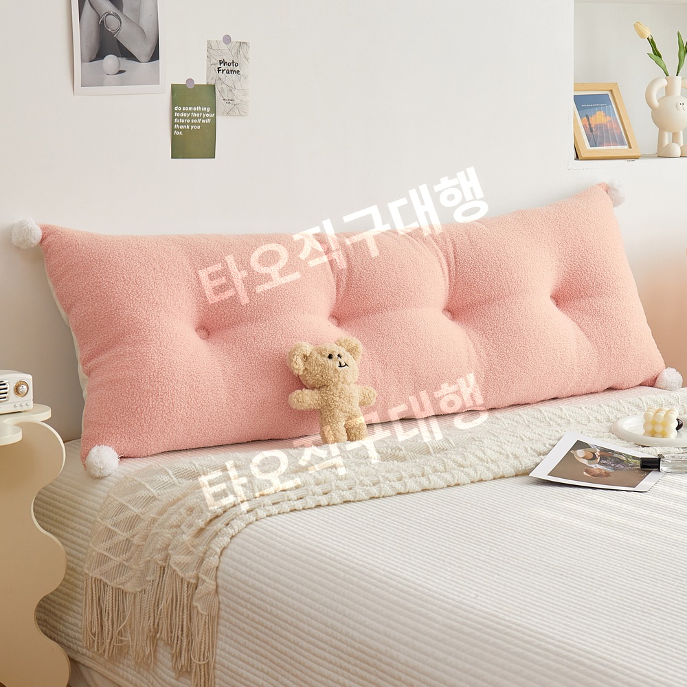 침대 옆 부드러운 가방 베개 허리 쿠션 소파 베개 이동식 및 빨 대형 등받이 다다미 침대 어린이 독서 책 - 상세 이미지 3