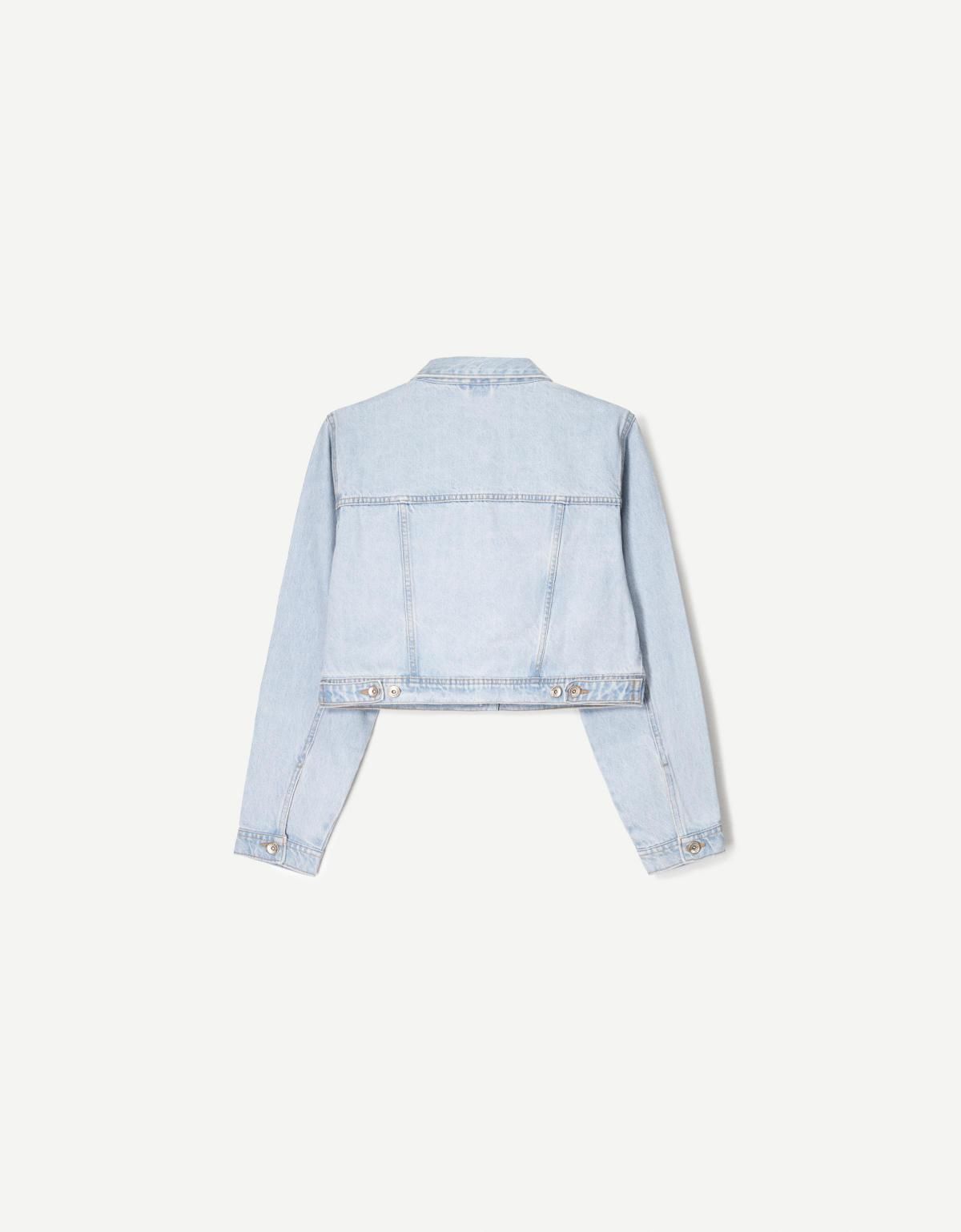 버쉬카 크롭 데님 재킷 1397/335 LIGHT BLUE - 상세 이미지 2