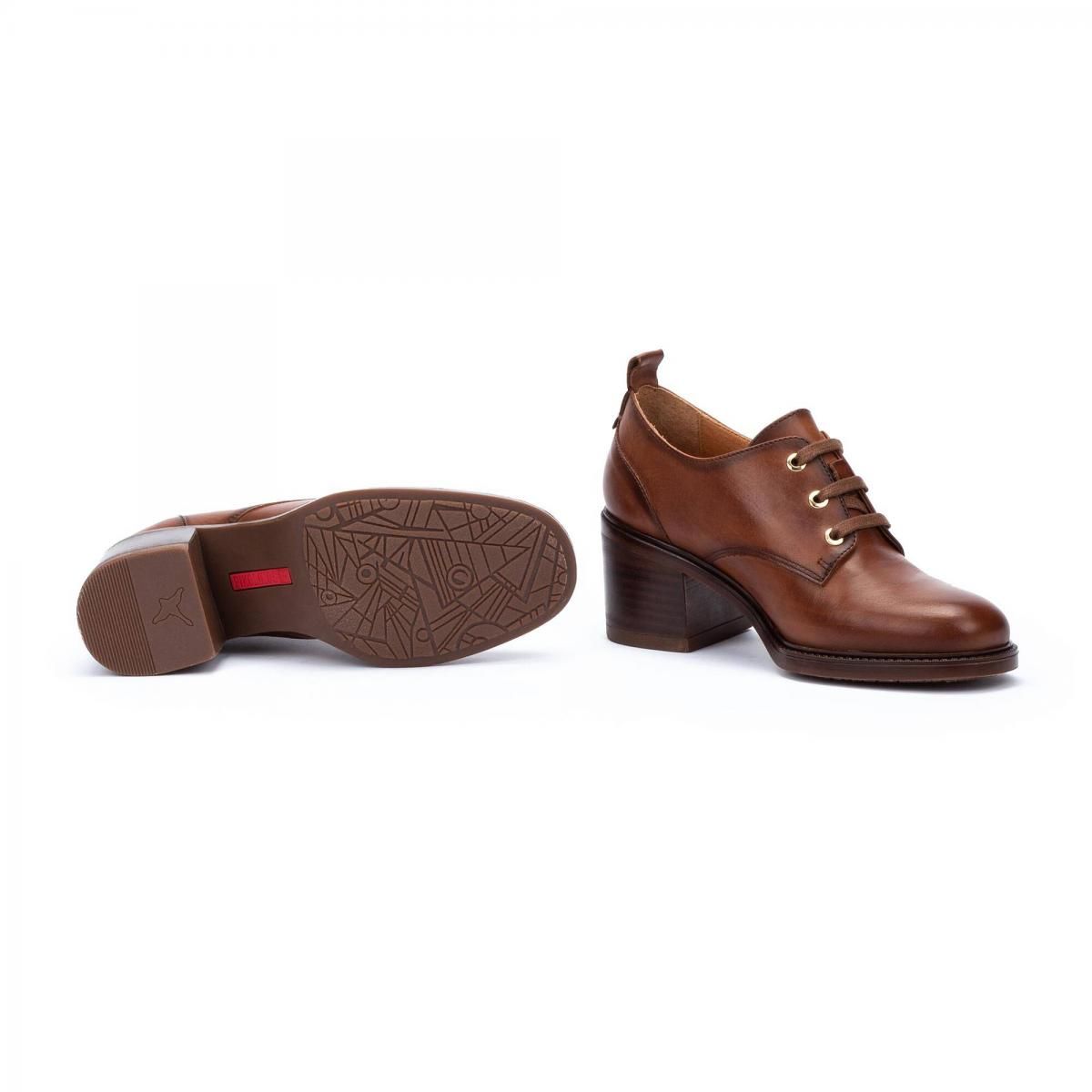 피콜리노스 클래식 레이스업 스퀘어토 힐 펌프스 HUESCA W8X-5757 CUERO - 상세 이미지 5