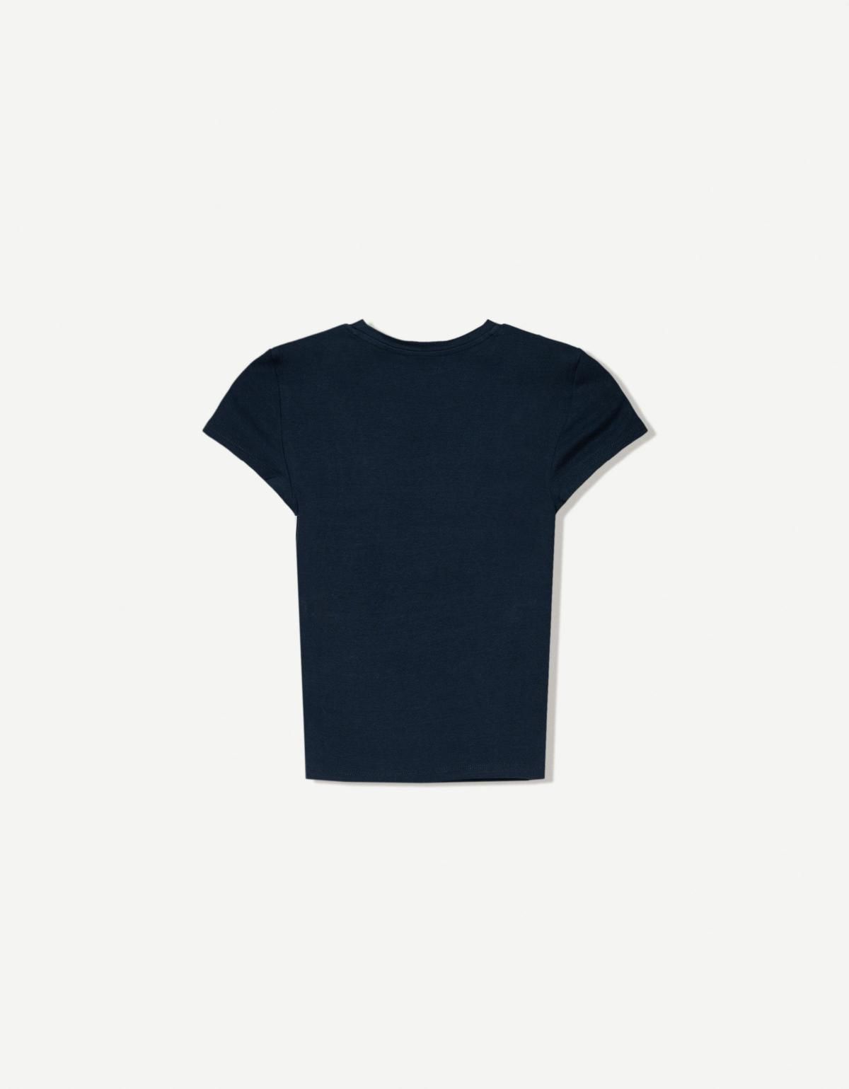 버쉬카 크루넥 반팔 티셔츠 2666/152 NAVY - 상세 이미지 2