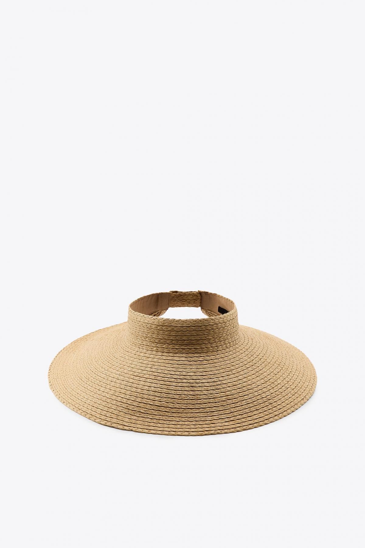 자라 라탄 와이드브림 썬캡 0653/254 LIGHT BEIGE - 메인 이미지