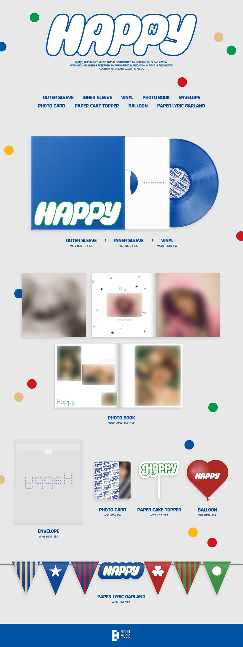 BTS Happy LP — Solo Edition