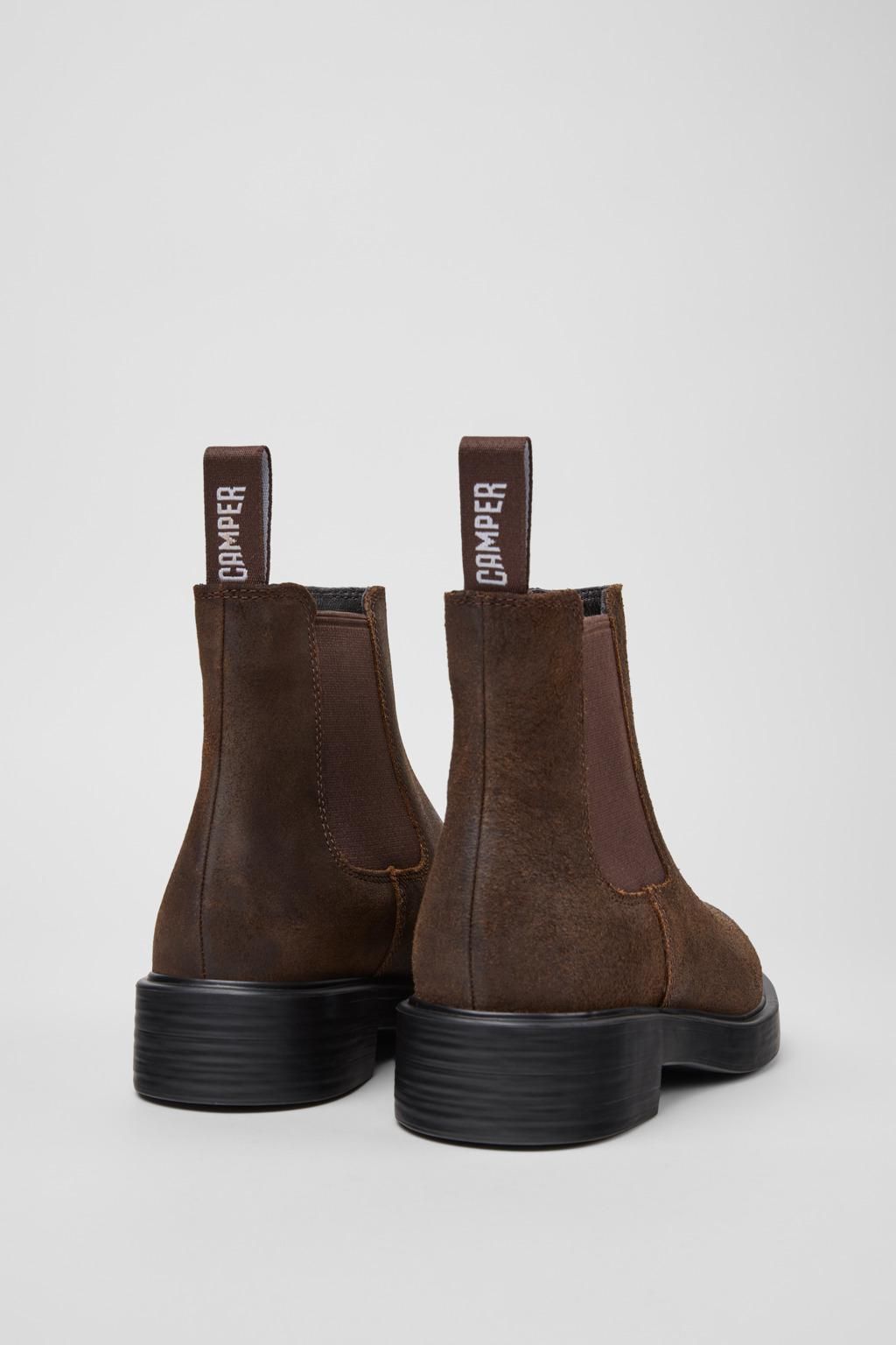 캠퍼 프리미엄 누벅 브라운 앵클부츠 Dean K400761-006 BROWN - 상세 이미지 3