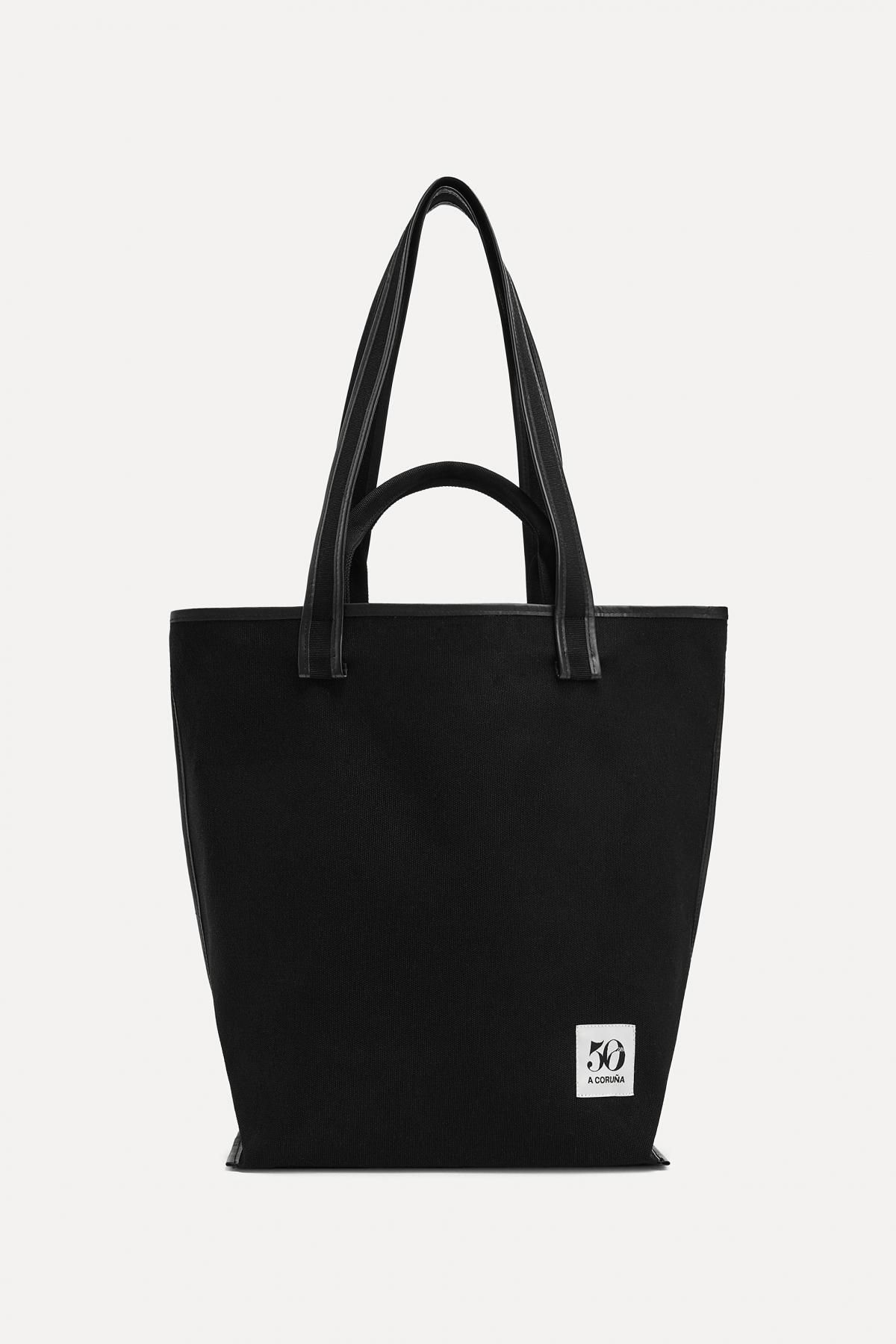 자라 50주년 라벨 토트백 0051/202 BLACK - 메인 이미지