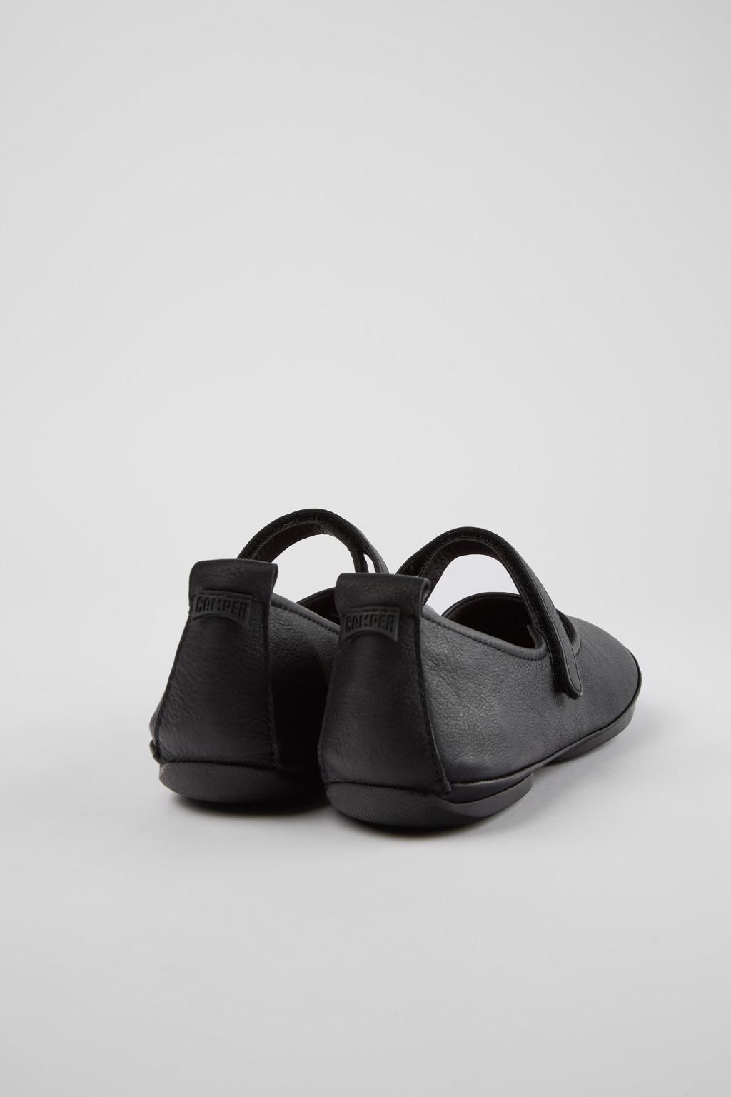 캠퍼 컴포트 레더 스트랩 펌프스 로우 힐 K201365-021 BLACK - 상세 이미지 3