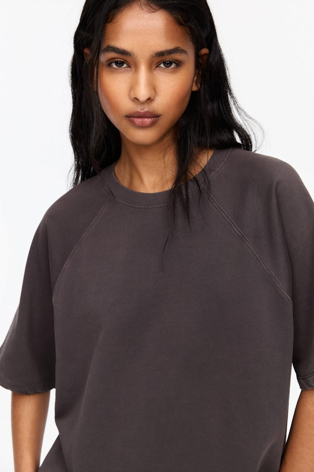 풀앤베어 워싱 코튼 트랙쇼트 밴딩 심플 7696/301 BROWN - 상세 이미지 5