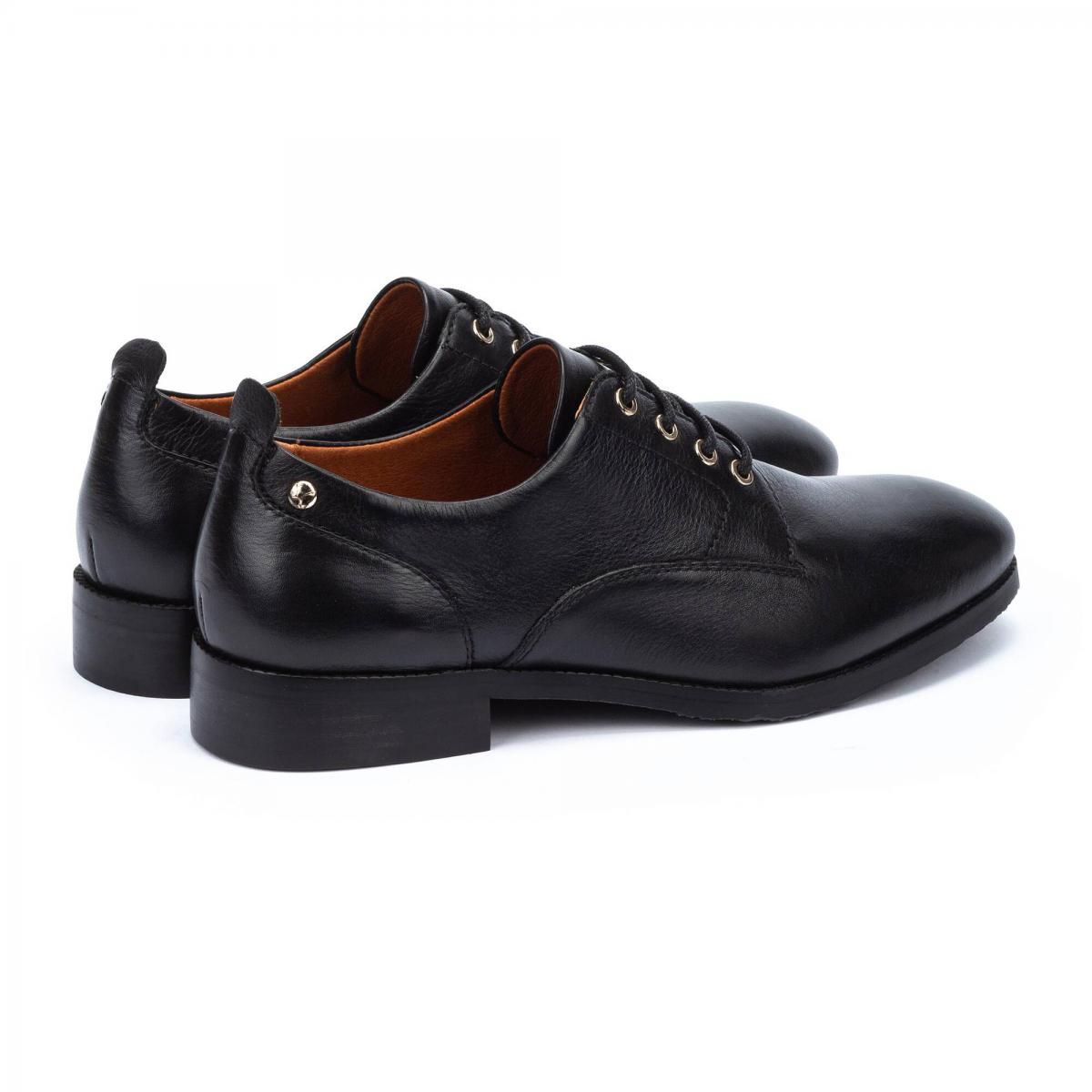 피콜리노스 클래식 레더 블랙 레이스업 슈즈 ROYAL W4D-4739 BLACK - 상세 이미지 4