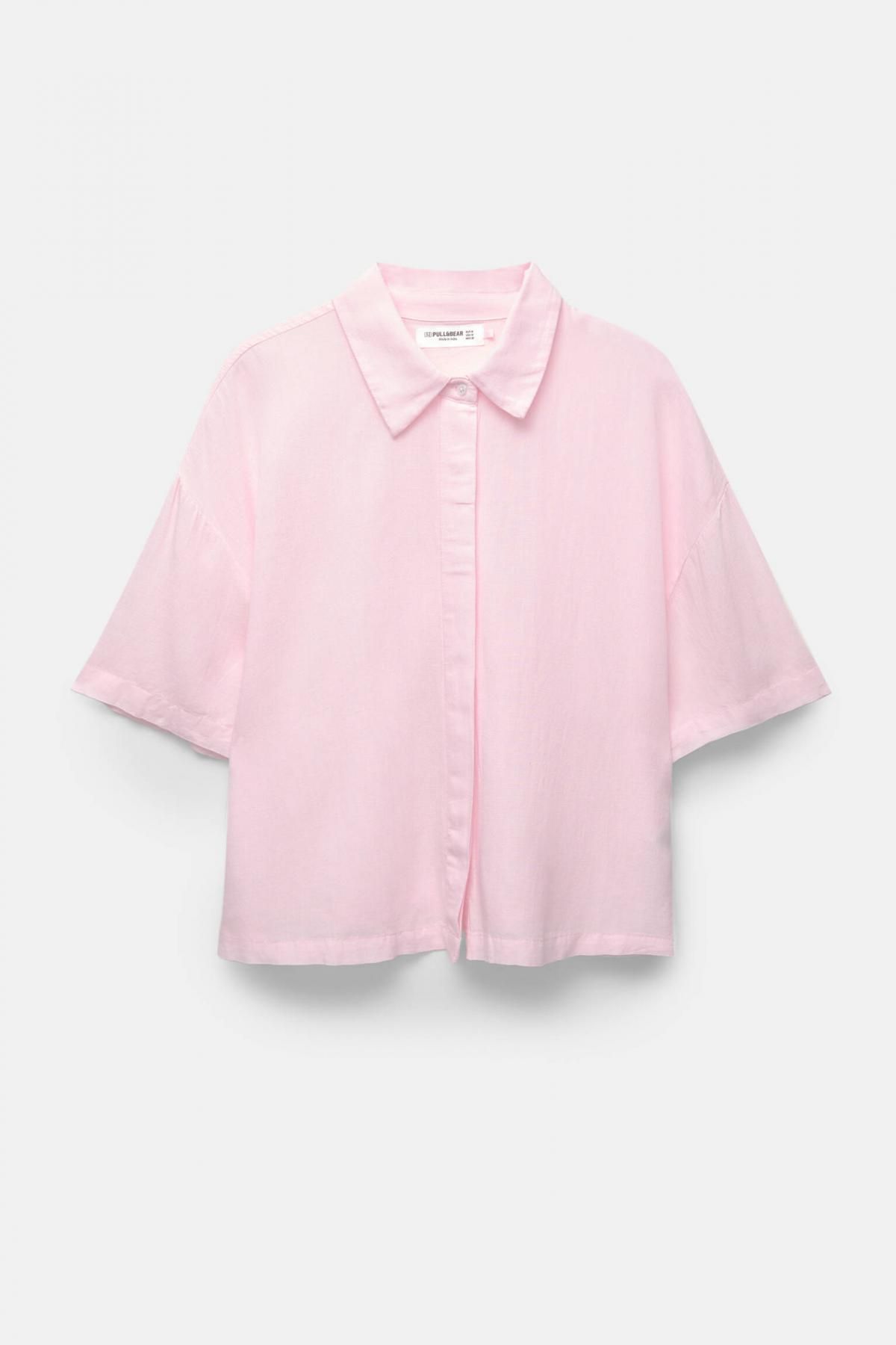 풀앤베어 러스틱 페일핑크 켄트카라 반팔 셔츠 7472/336 PINK - 상품 이미지