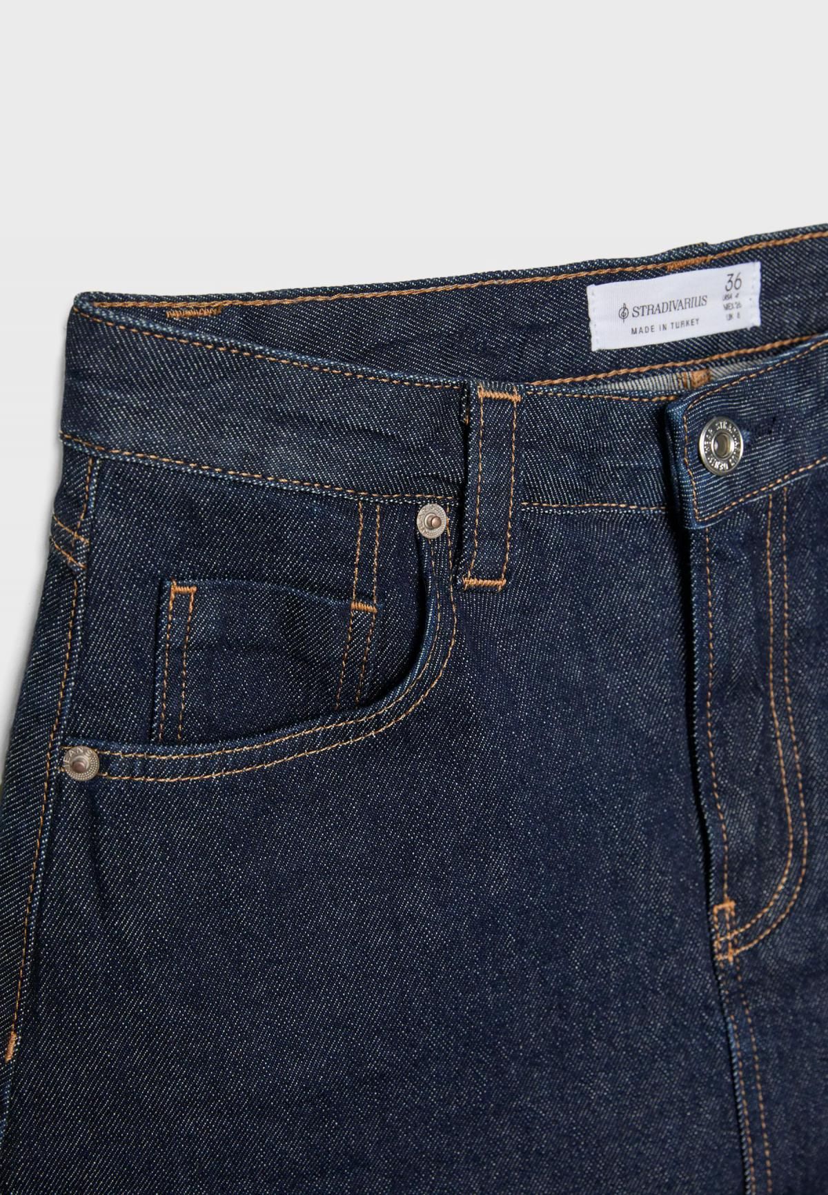 스트라디바리우스 벨트고리 포켓 데님 미니 스커트 1283/422 RINSE BLUE DENIM - 상세 이미지 2