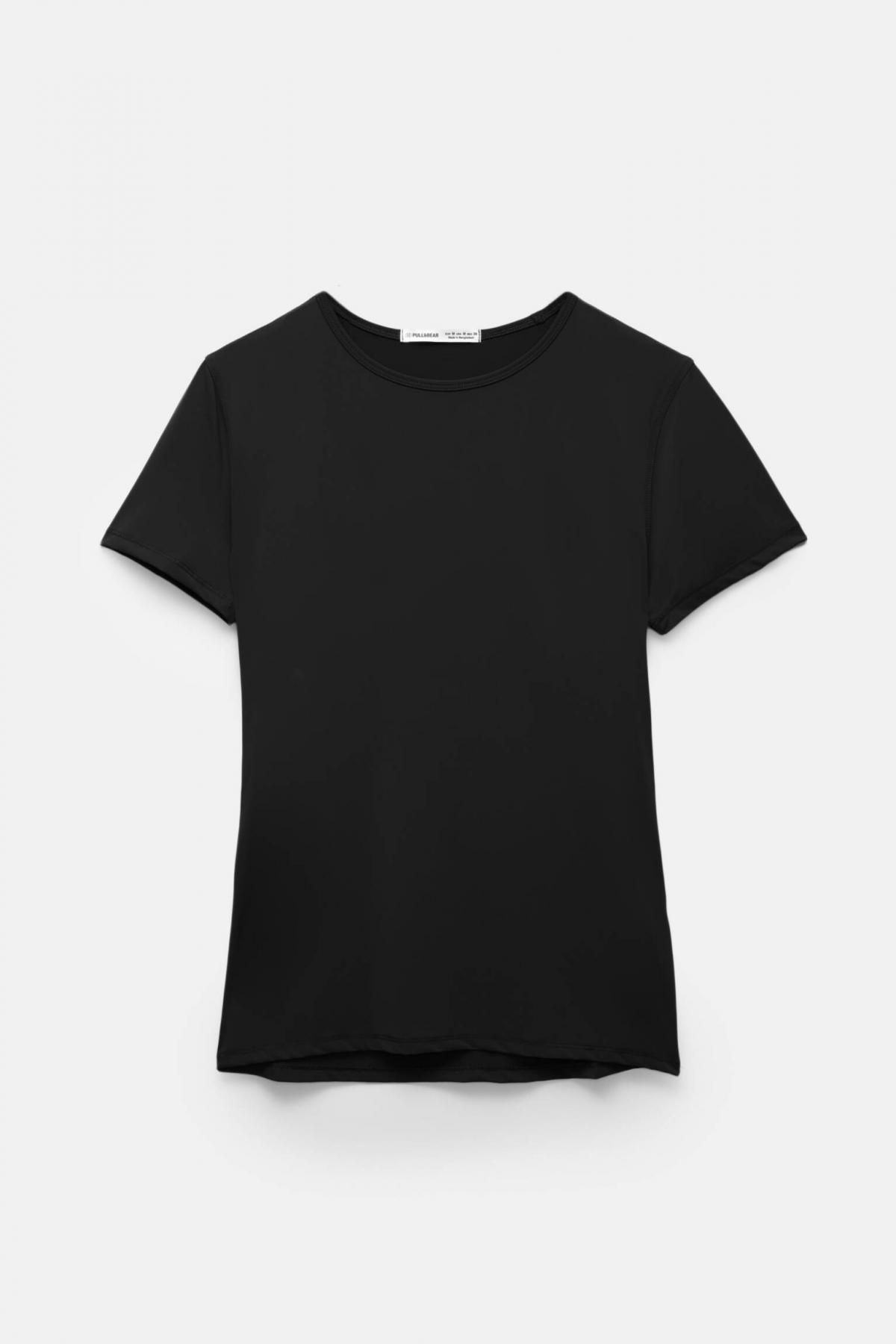 풀앤베어 베이직 테크니컬 폴리아미드 반팔 티셔츠 3245/313 BLACK - 상품 이미지