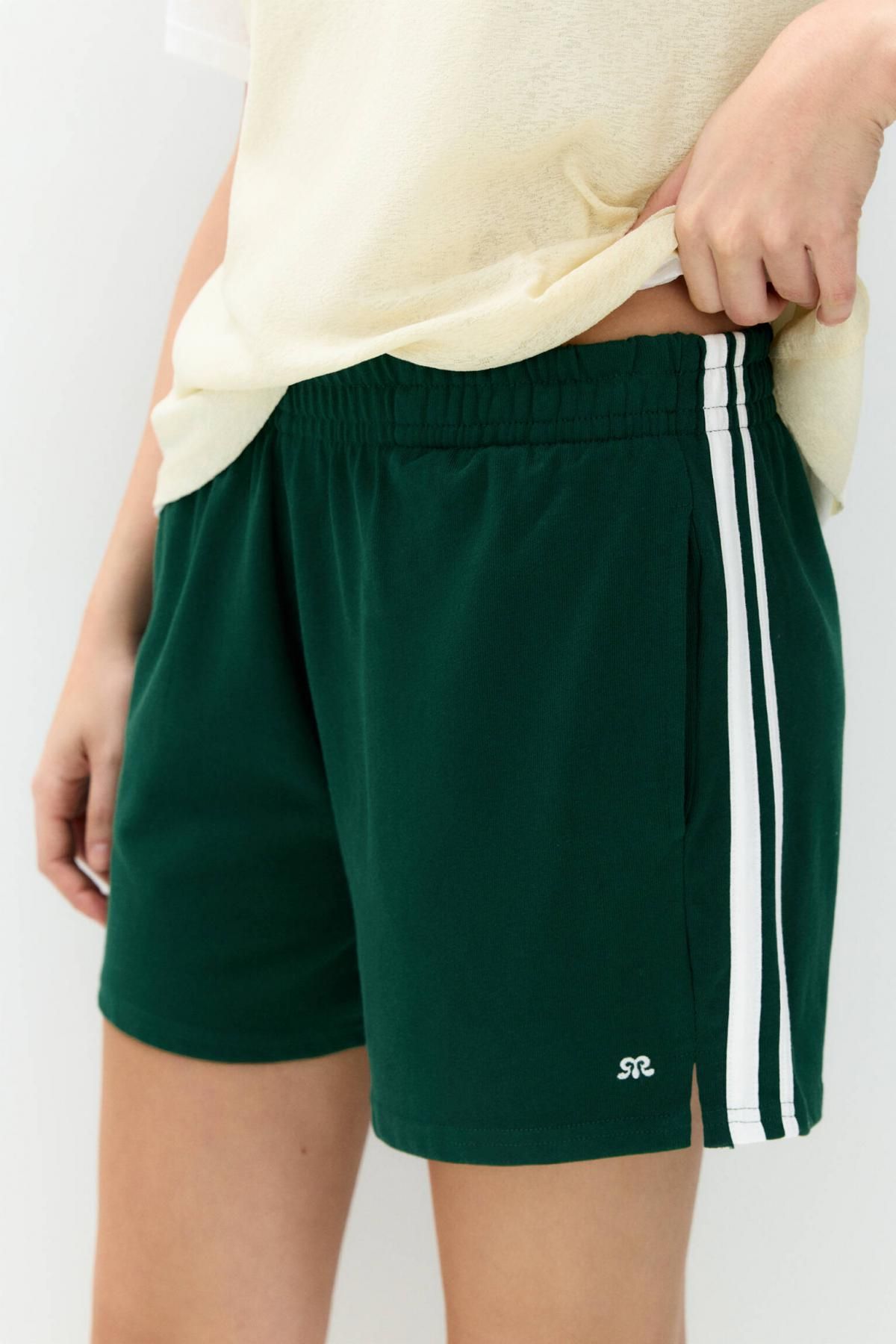 풀앤베어 테크니컬 코튼 트랙수트 버뮤다 반바지 사이드 스트라이프 7696/304 BOTTLE - 상세 이미지 4