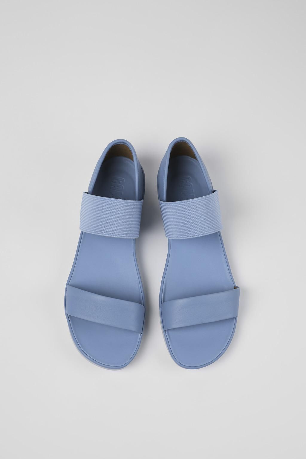 캠퍼 여성 블루 레더 스트랩 샌들 21735-087 BLUE - 상세 이미지 4