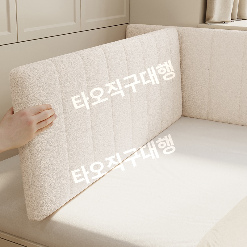 침대벽가드 커버 머리맡 쿠션 등쿠션 등받이 프레임 대형 침대헤드쿠션 머리 헤드 - 상품 이미지