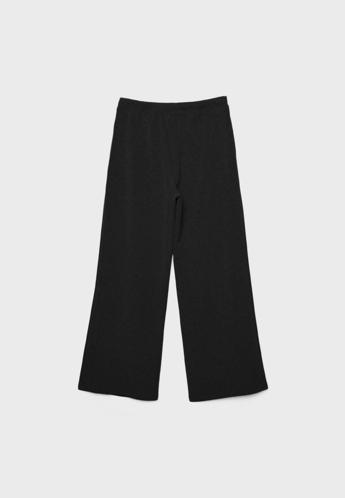 스트라디바리우스 소프트 와이드핏 스트레이트 팬츠 4512/257 BLACK - 상세 이미지 2