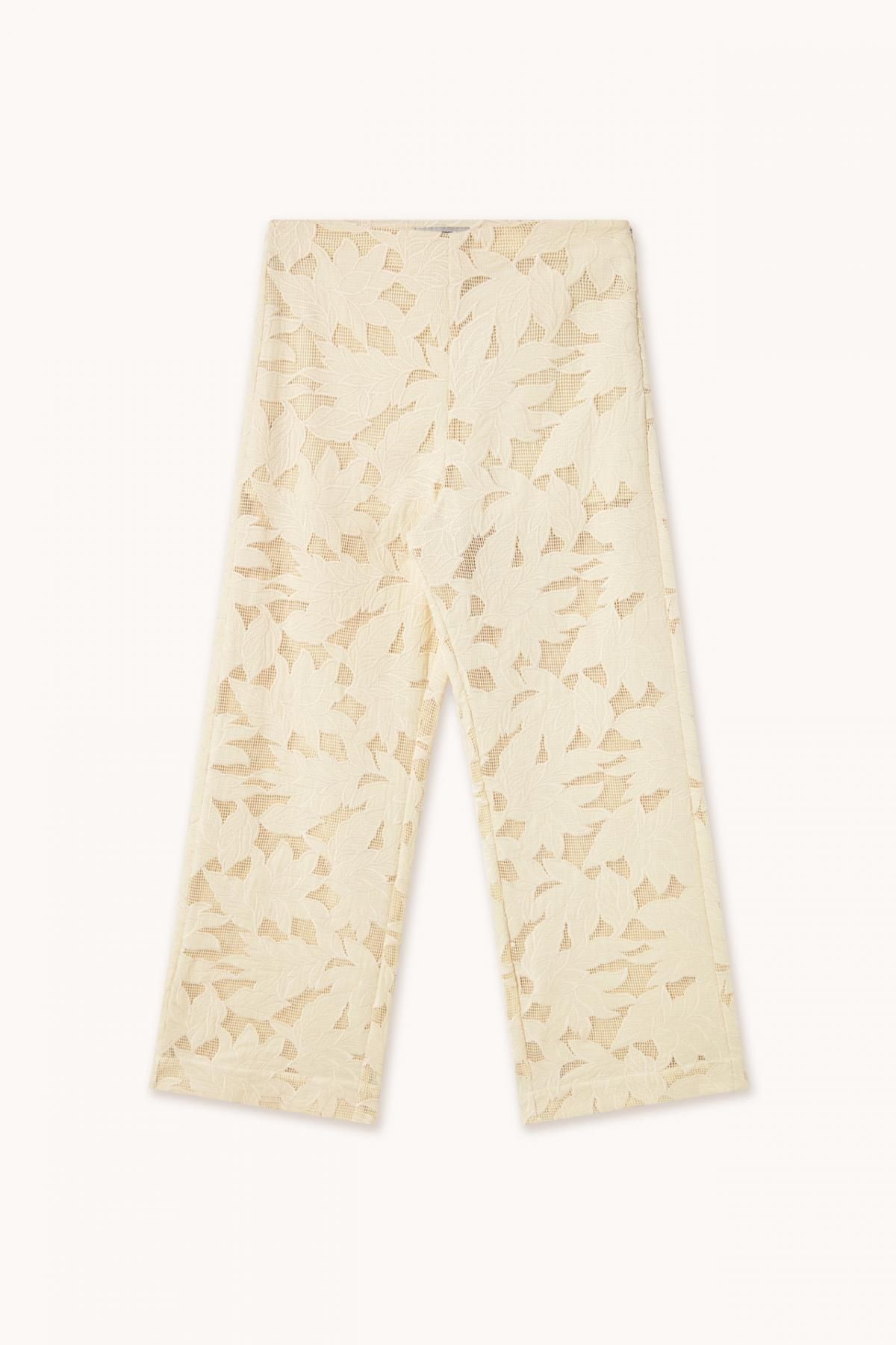 타이니코튼 구이퓌르 레이스 와이드 팬츠 SS25-602103 BEIGE - 상품 이미지