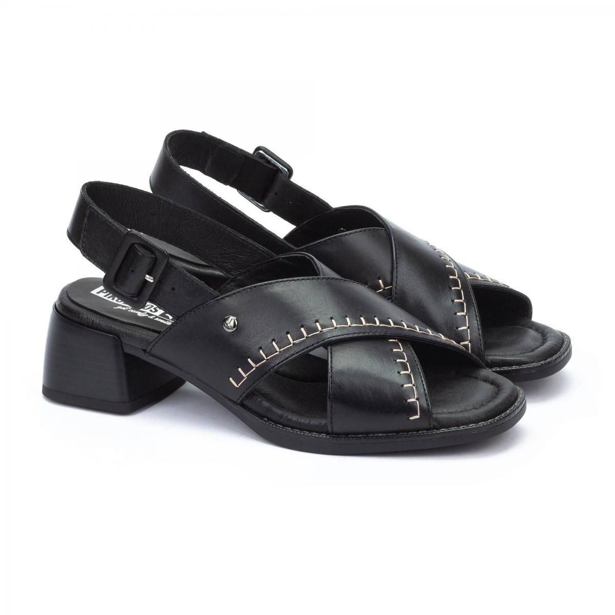 피콜리노스 컴포트 내추럴레더 스트랩 올리바 샌들 W2G-1580 BLACK - 상세 이미지 2