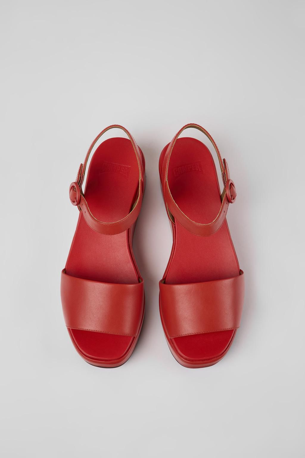 캠퍼 레드 스트랩 미시아 플랫폼 샌들 Misia K200564-030 RED - 상세 이미지 4
