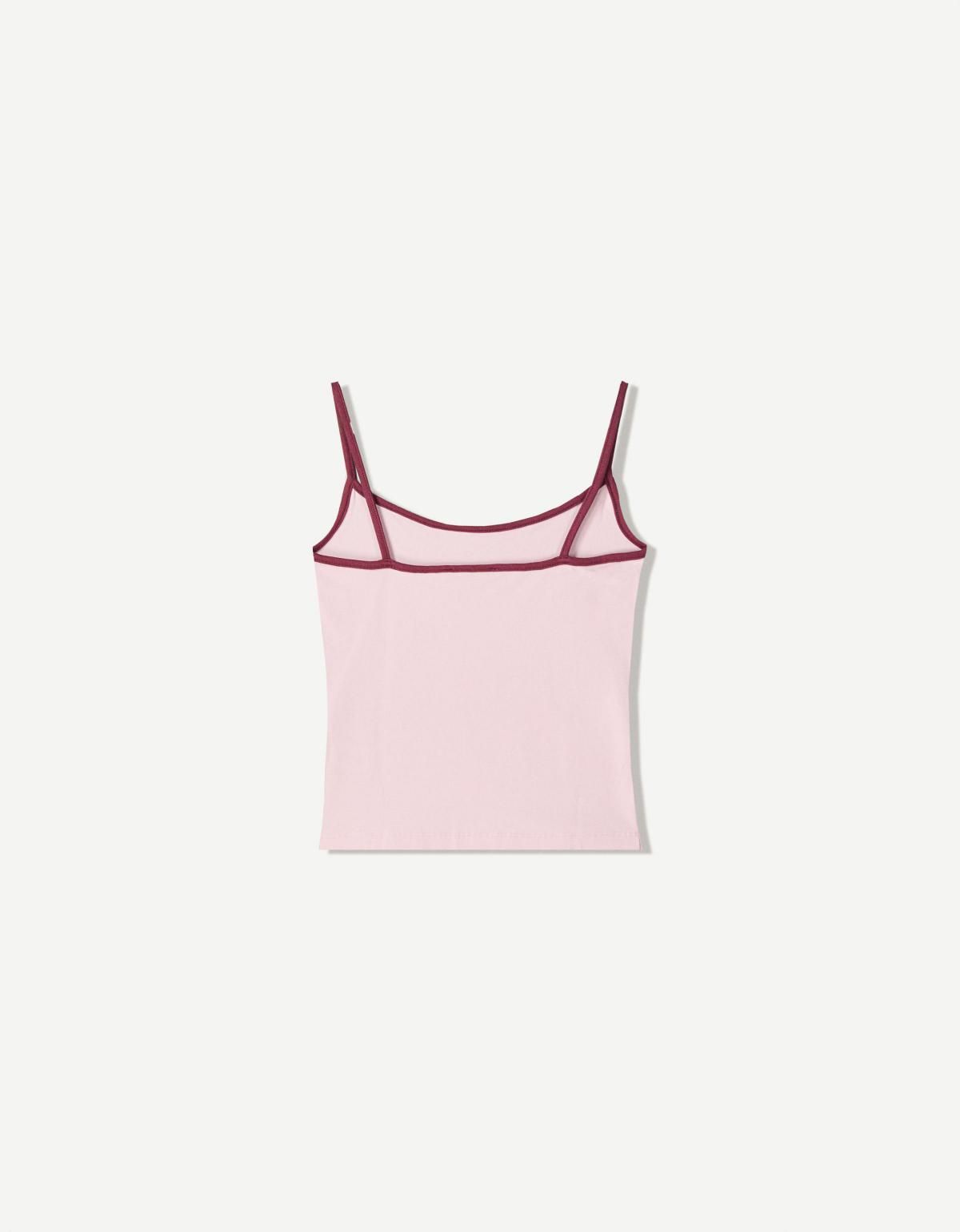 버쉬카 베이직 슬림핏 스트랩 민소매 탑 3941/443 PINK - 상세 이미지 5