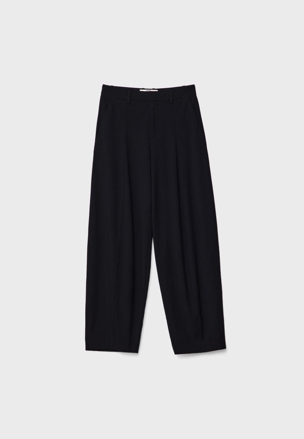 스트라디바리우스 와이드핏 테크니컬 배기 슬랙스 팬츠 미드웨이스트 8310/110 BLACK - 상세 이미지 2