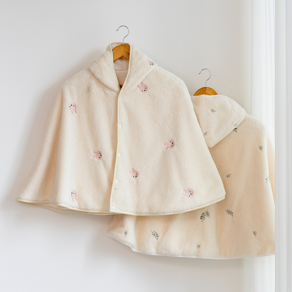 아가블랑 아기띠 워머 후드 망토 신생아 블랭킷 극세사 담요