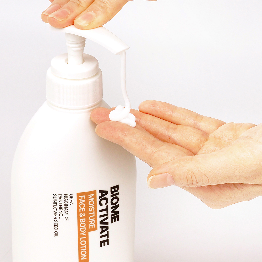 [바액] 모이스처 바디 로션 [450ml] 올인원멀티유즈 우레아 나이아신아마이드 판테놀 고보습 마일드 저자극 닭살피부 이미지 6