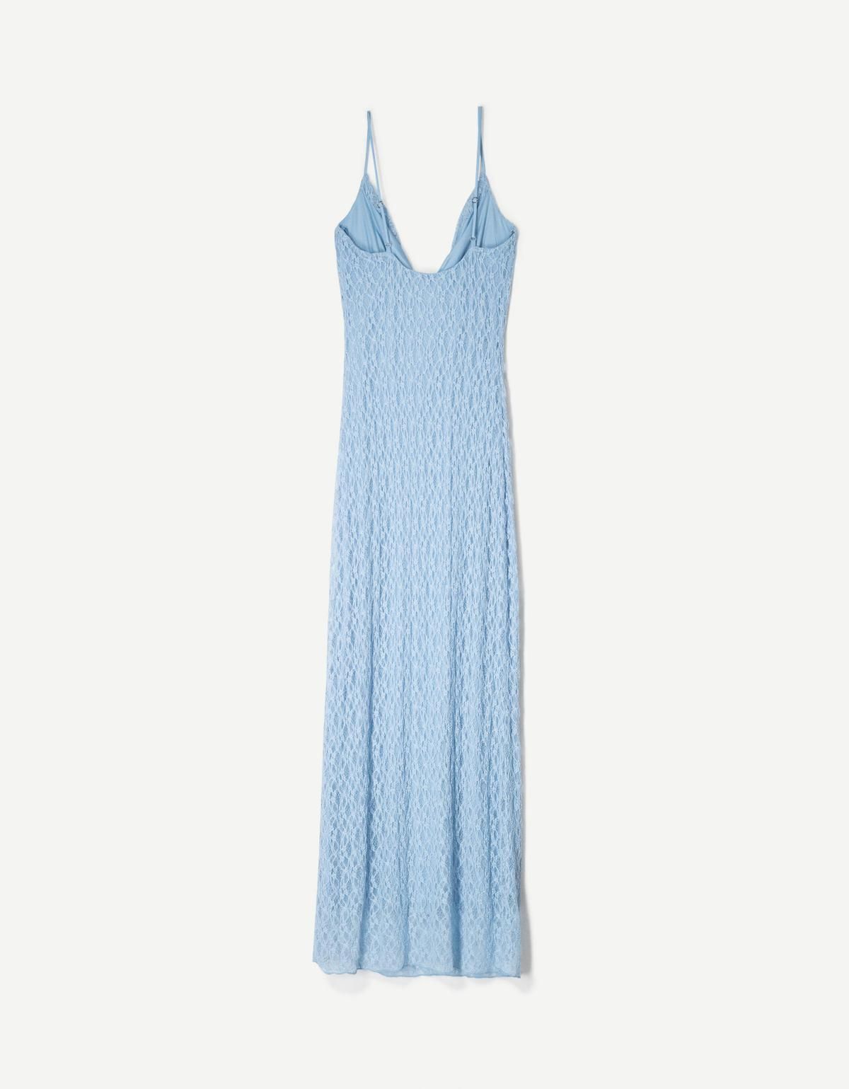 버쉬카 블론드 레이스 미디 원피스 0560/714 LIGHT BLUE - 상세 이미지 5