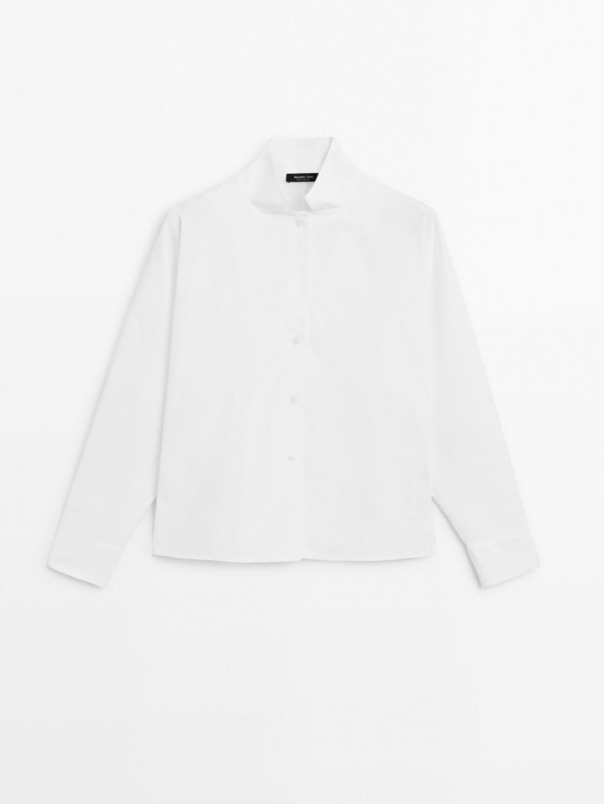 마시모두띠 100 코튼 포플린 셔츠 5146/846 WHITE - 메인 이미지
