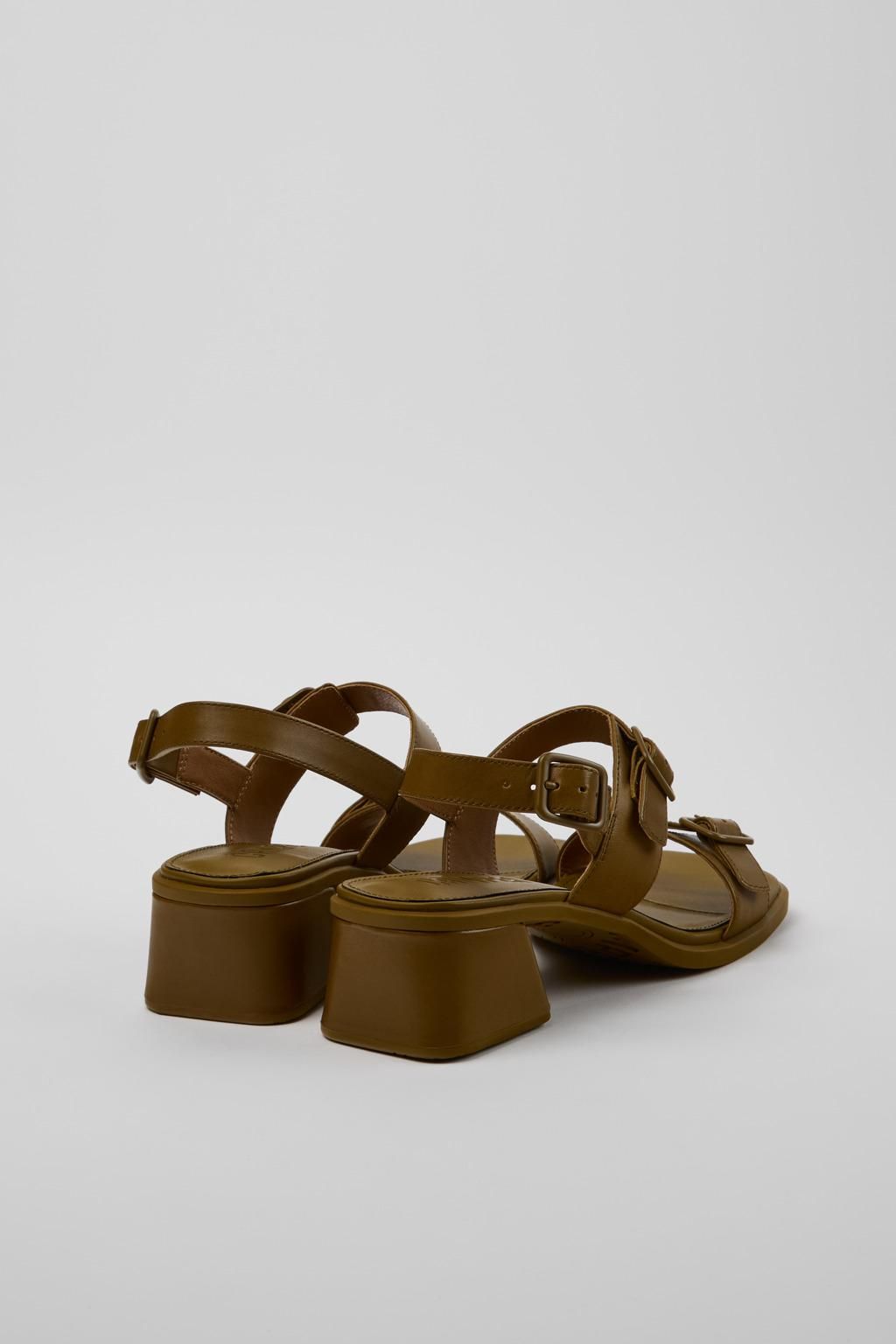 캠퍼 페미닌 소프트 스트랩 로우힐 샌들 Kora Sandal K201739-003 GREEN - 상세 이미지 3