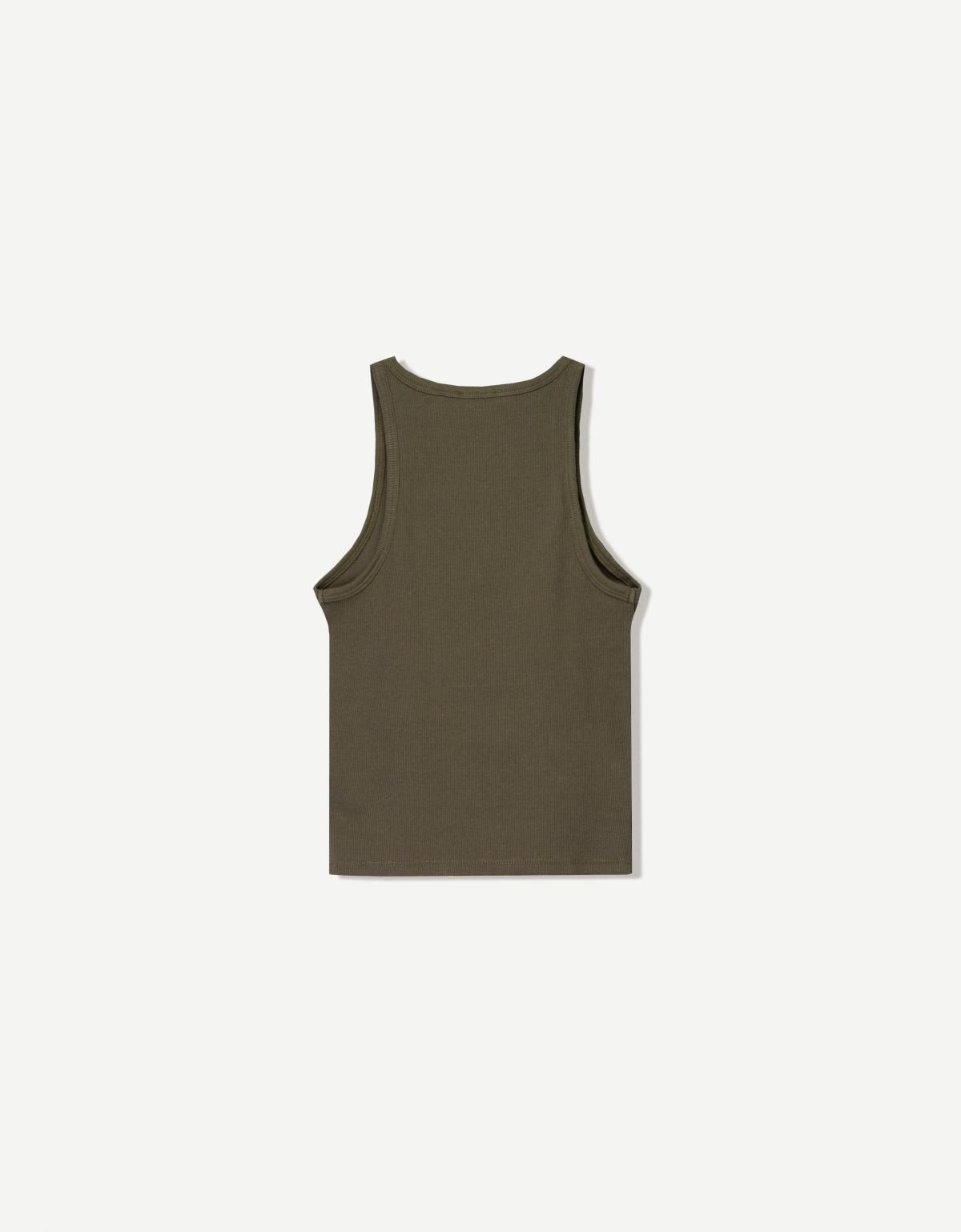 버쉬카 슬리브리스 립 티셔츠 2338/152 KHAKI - 상세 이미지 2