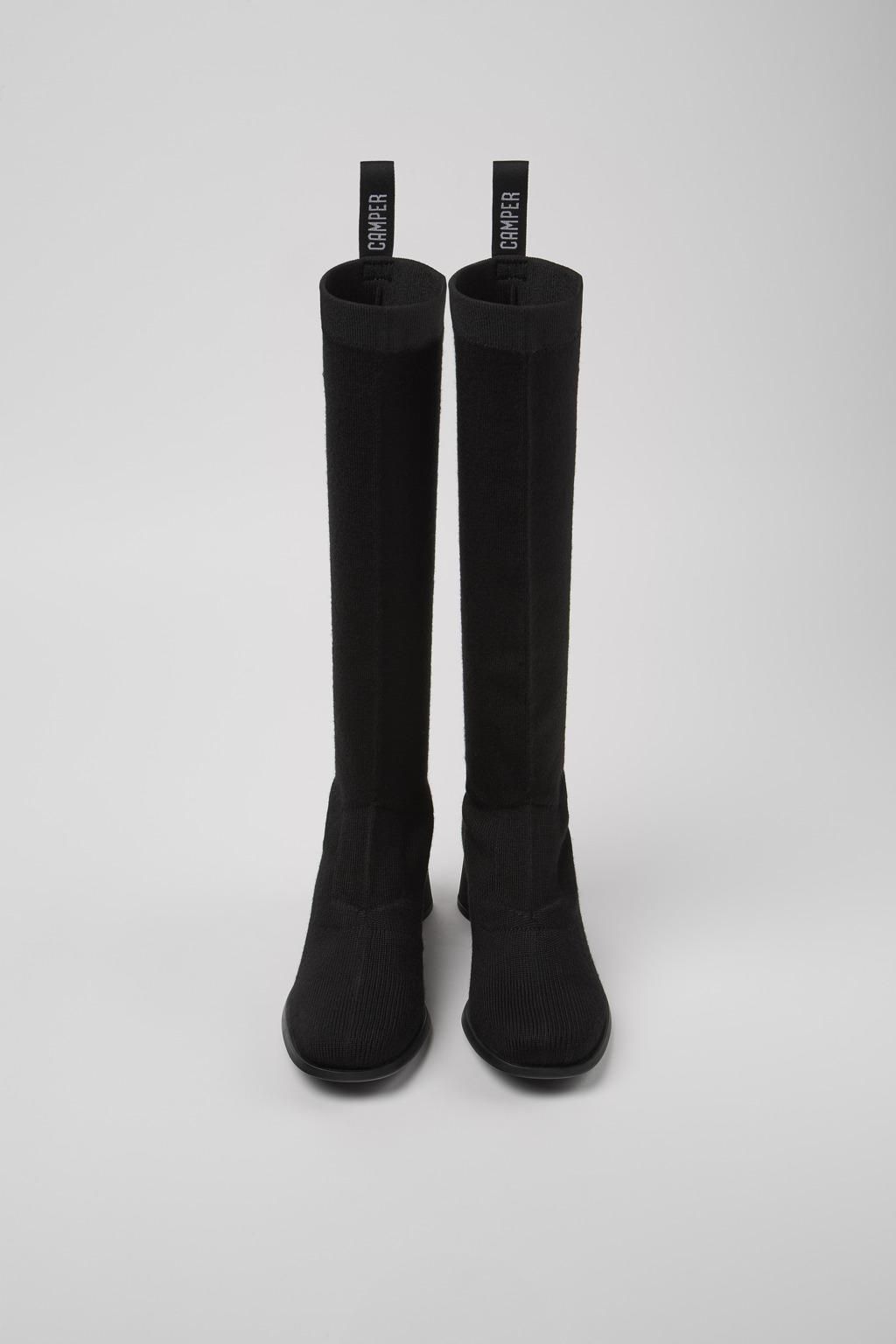 캠퍼 친환경 텐셀 롱부츠 Kiara 블랙 니트부츠 K400755-001 BLACK - 상세 이미지 2