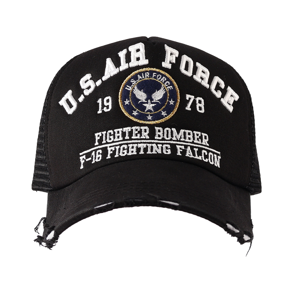국내제작 U.S FORCE 1978 메쉬캡 여름 워터파크모자 빈티지 메쉬모자 커플볼캡 - 상품 이미지