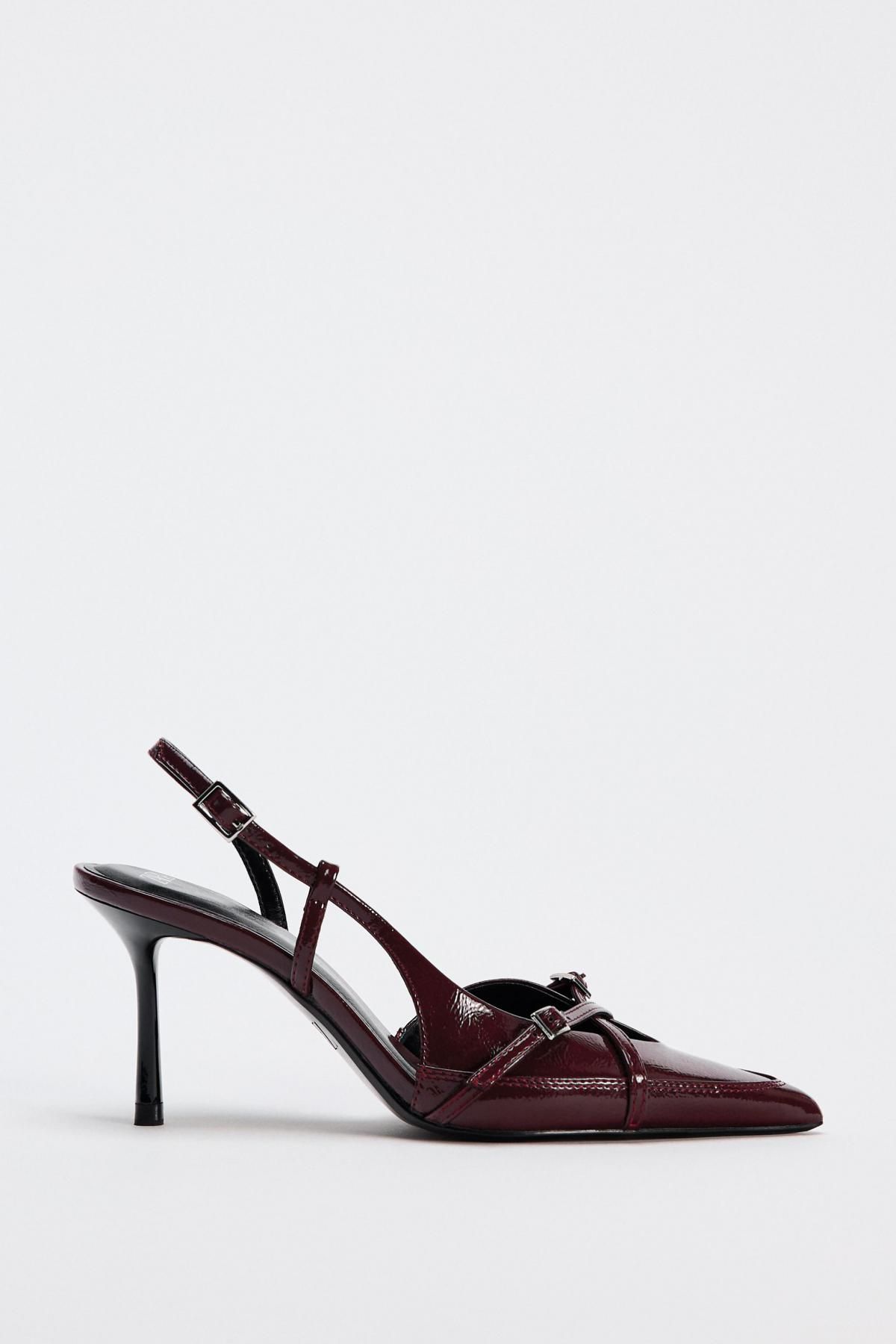자라 버클 스트랩 힐 3208/410 BURGUNDY RED - 메인 이미지