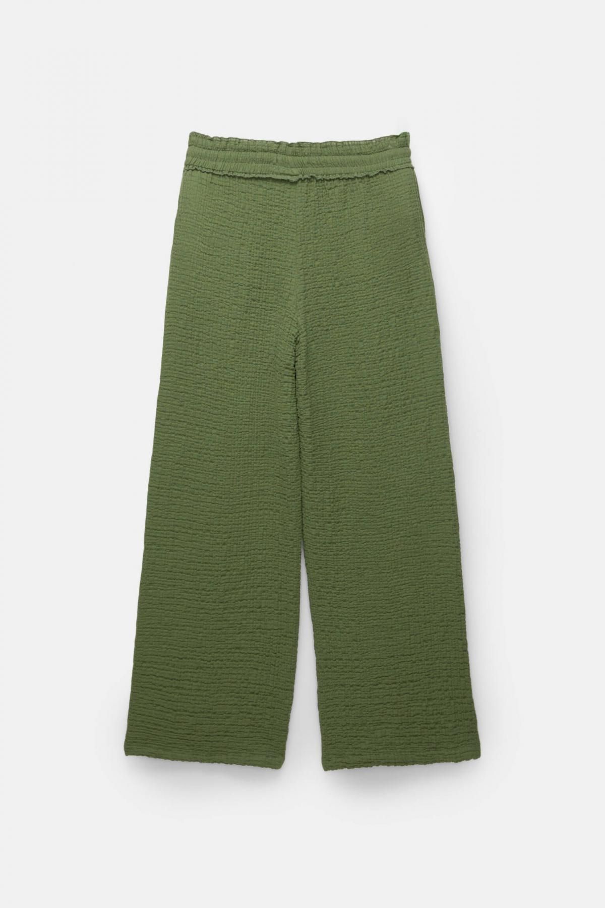 풀앤베어 와이드핏 밴딩 웨이스트 크리즈드 슬랙스 팬츠 7675/201 KHAKI - 상세 이미지 2