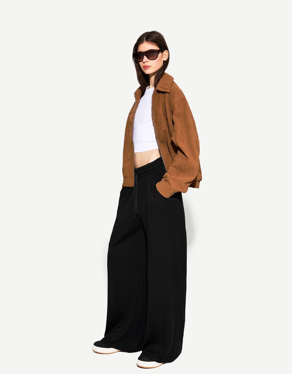 버쉬카 소프트 터치 와이드 팬츠 5096/727 BLACK - 상세 이미지 3