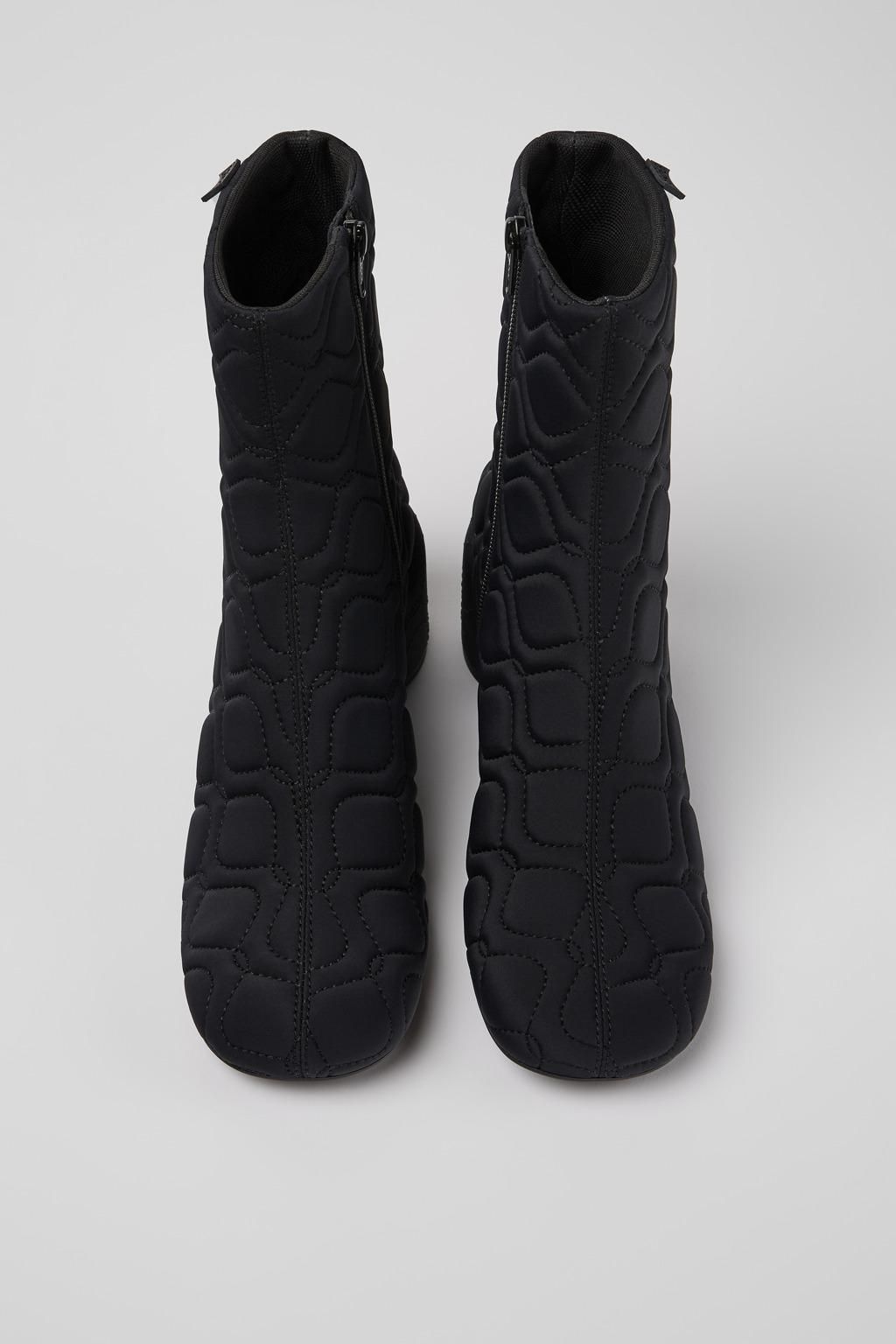 캠퍼 블랙 퀼팅 텍스타일 앵클부츠 Niki K400713-001 BLACK - 상세 이미지 4