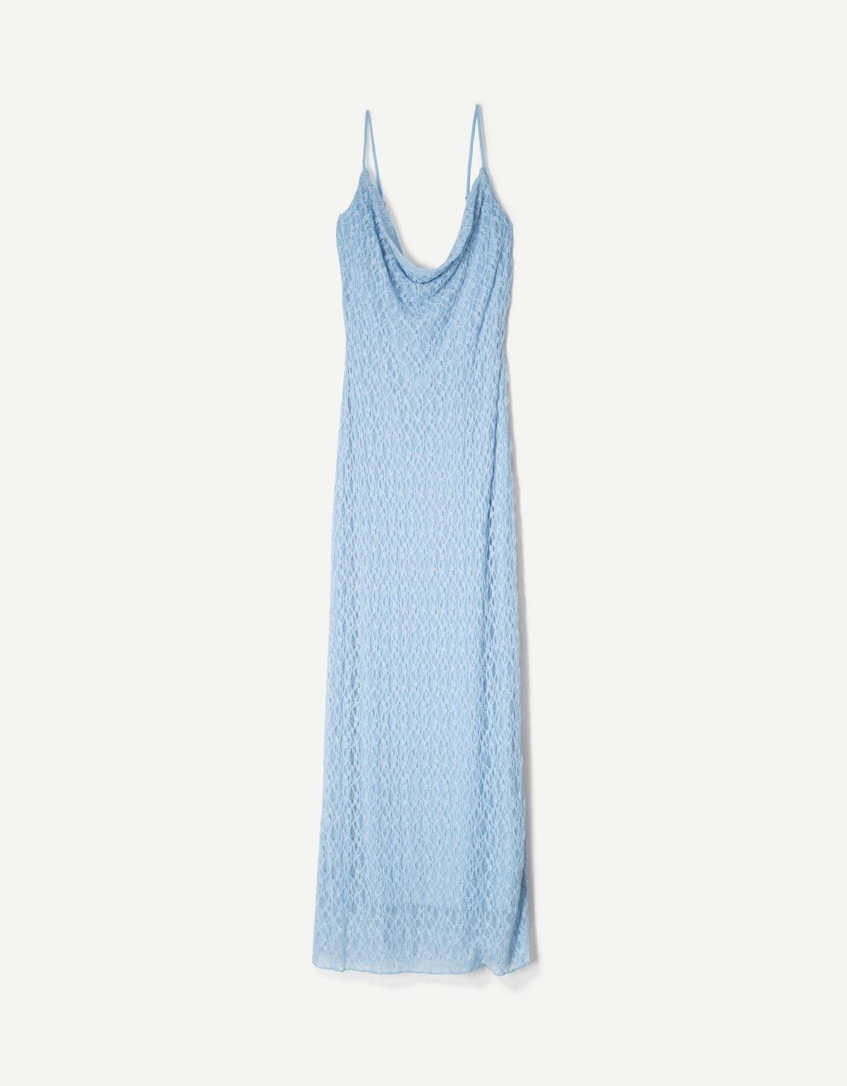 버쉬카 블론드 레이스 미디 원피스 0560/714 LIGHT BLUE - 메인 이미지