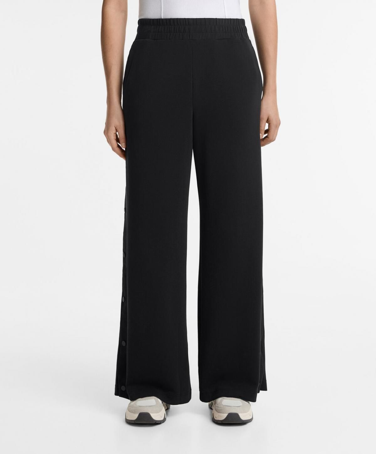 오이쇼 테크니컬 소프트터치 모달 와이드 스트레이트 팬츠 6234/792 BLACK - 상품 이미지