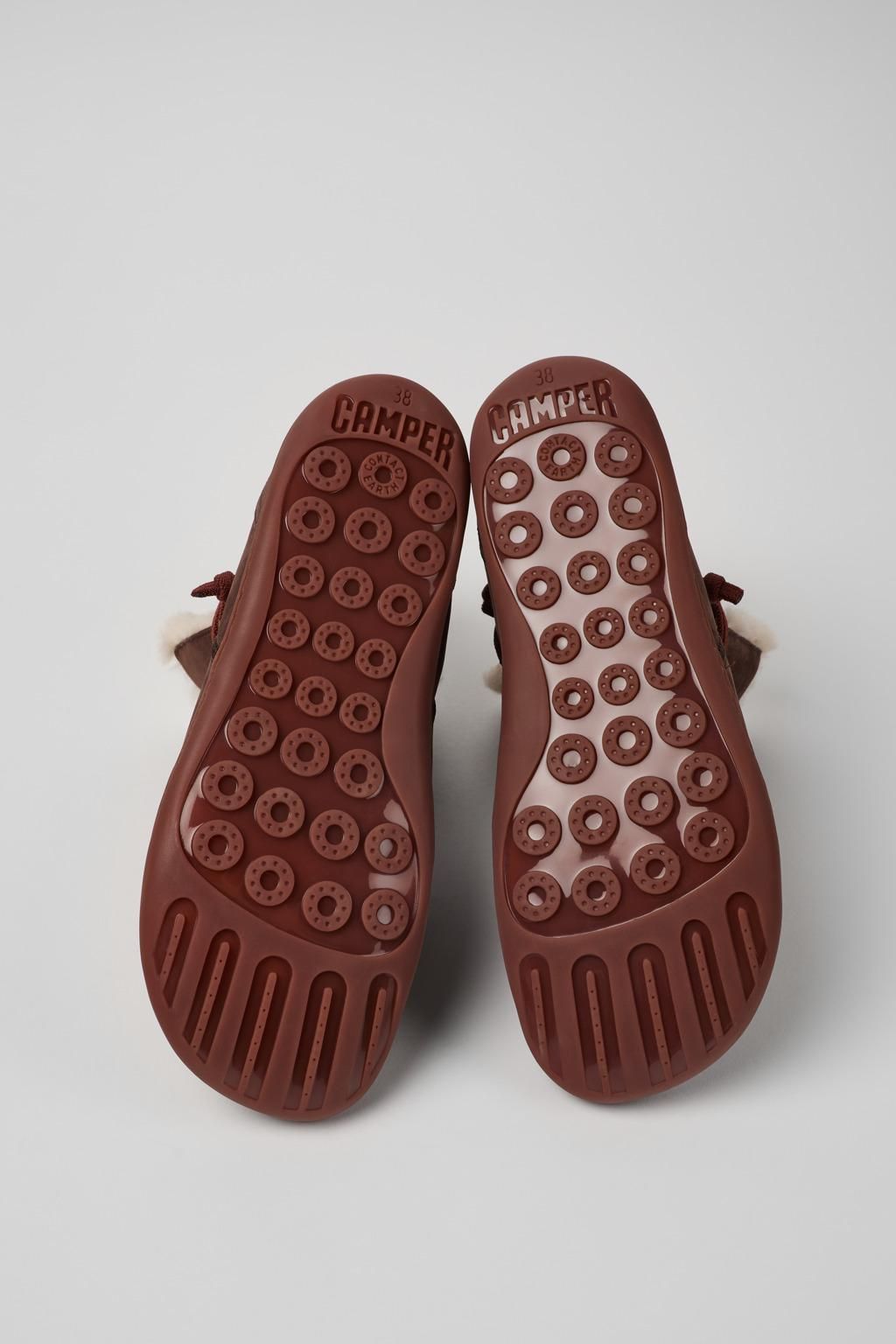 캠퍼 친환경 브라운 누벅 앵클부츠 K400505-016 BROWN - 상세 이미지 5
