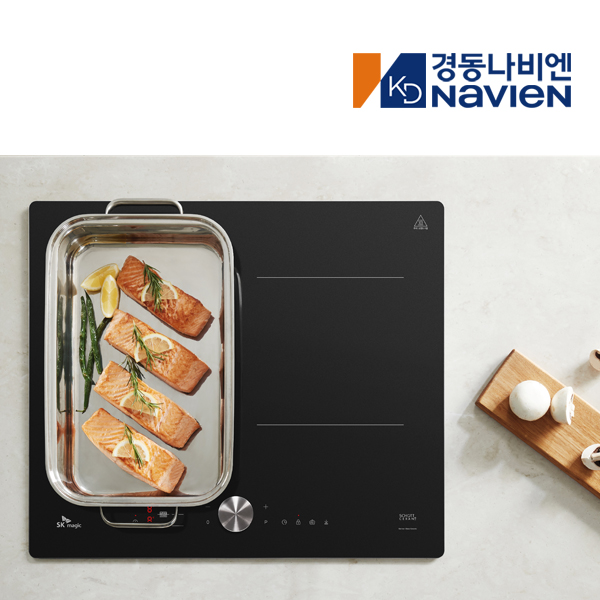 방문설치 3구 보더리스1등급 플렉스존 올파워 인덕션 전기레인지 후드연동형 빌트인, 블랙 ERI5023